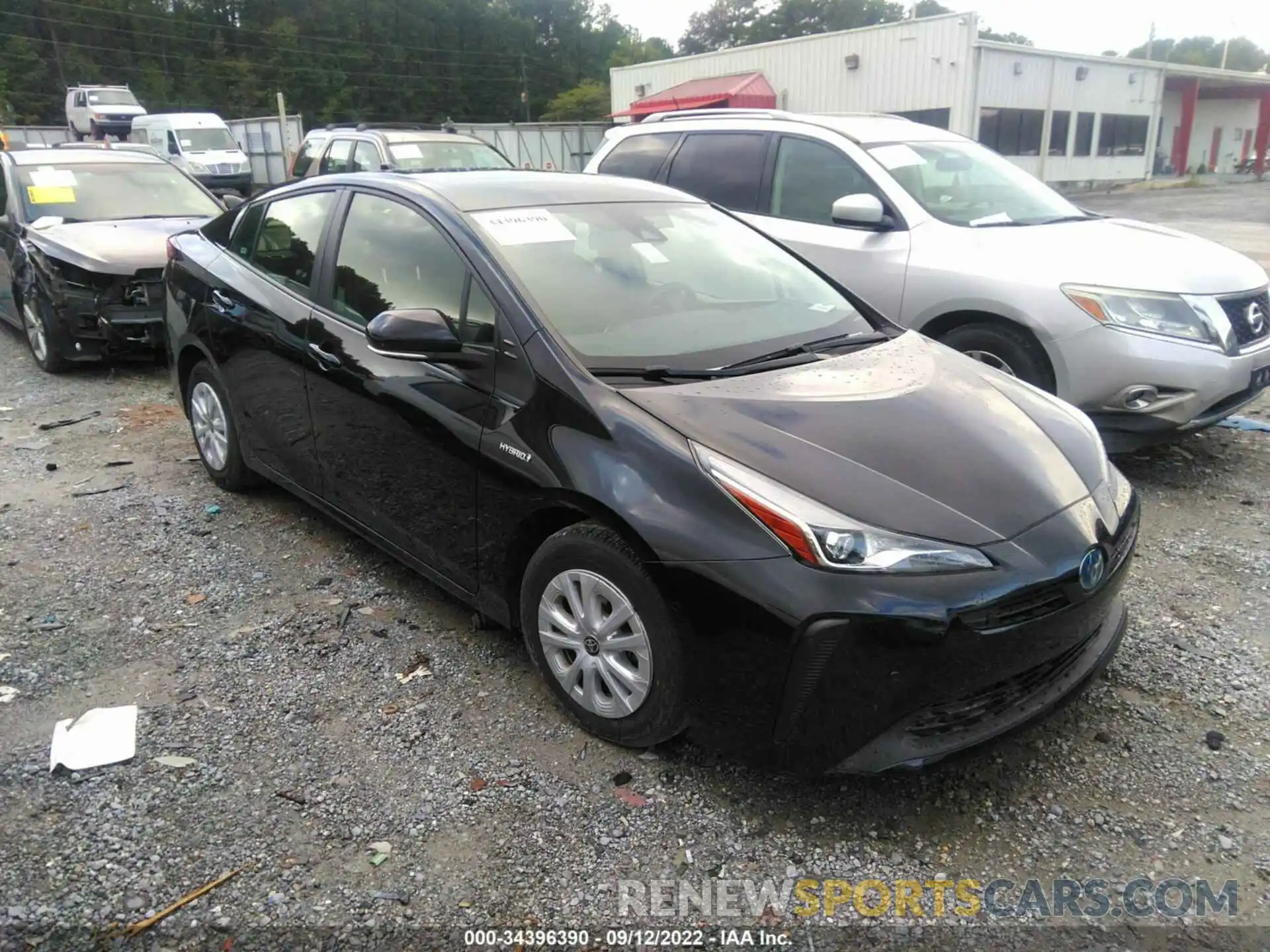 1 Photograph of a damaged car JTDKAMFU0N3160375 TOYOTA PRIUS 2022