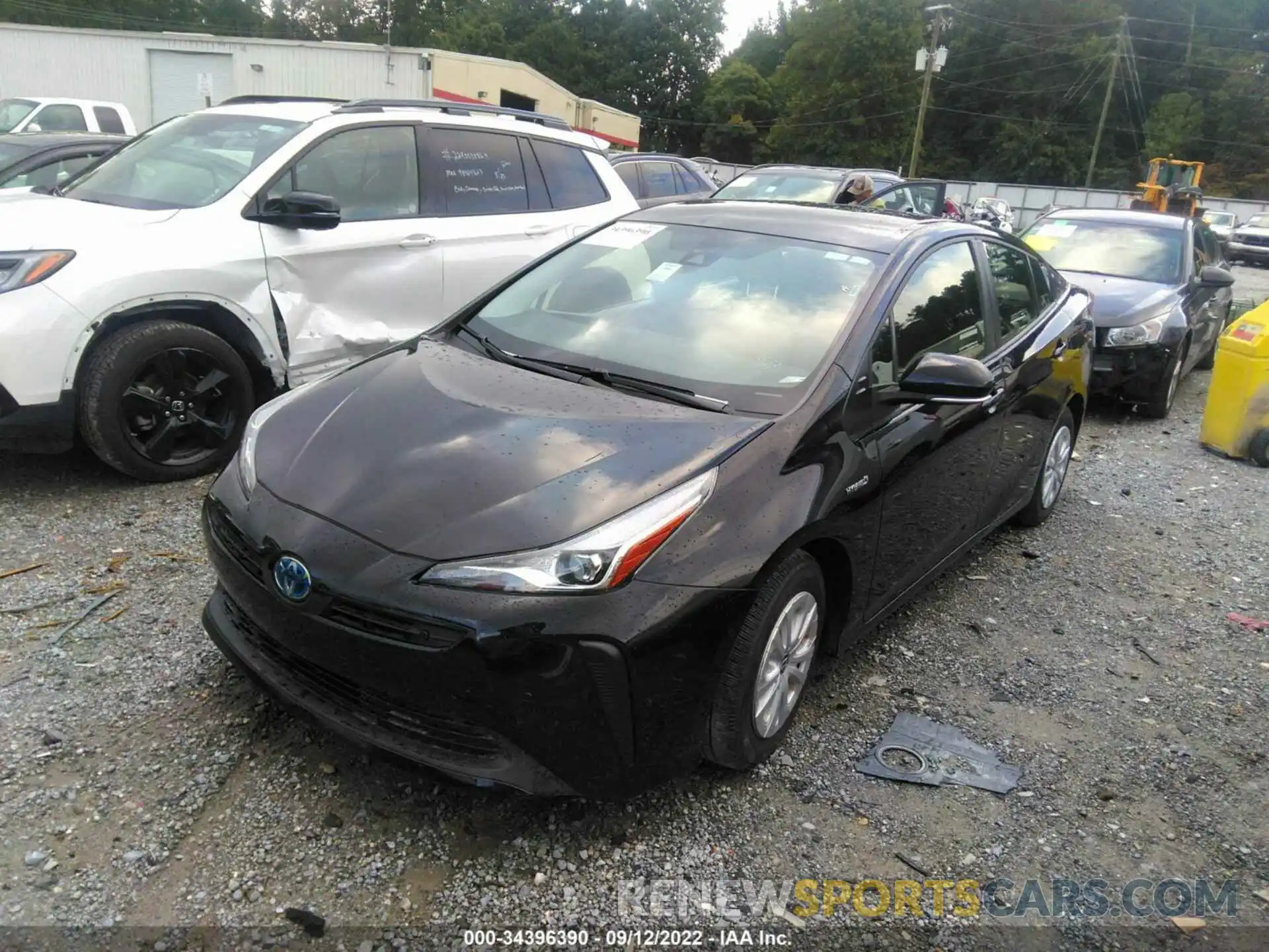 2 Photograph of a damaged car JTDKAMFU0N3160375 TOYOTA PRIUS 2022