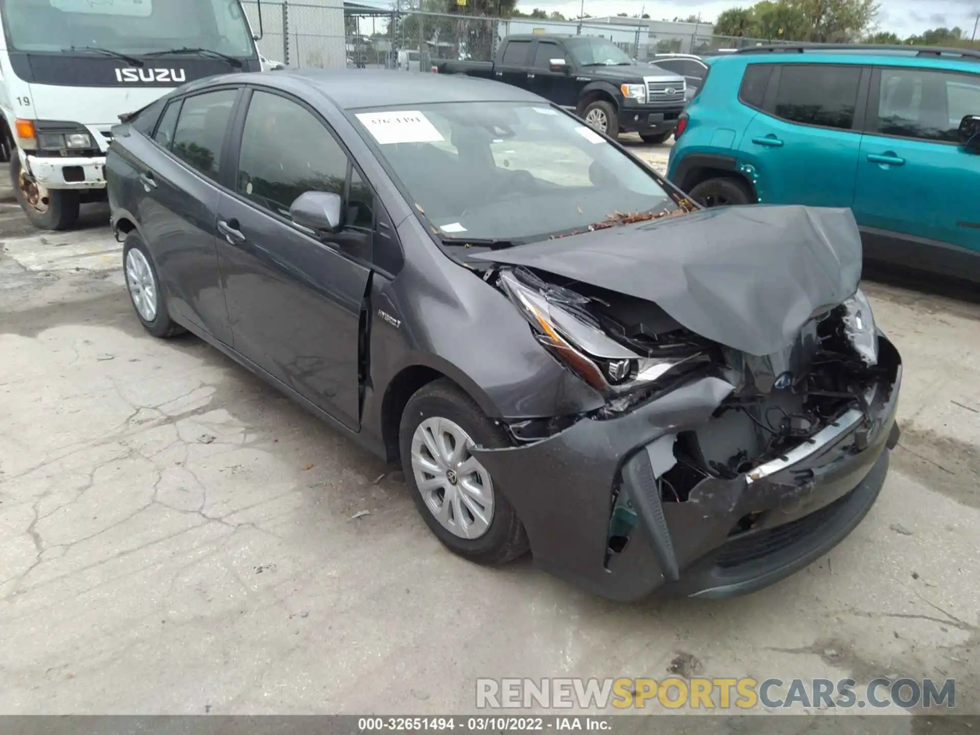 1 Photograph of a damaged car JTDKAMFU0N3160859 TOYOTA PRIUS 2022