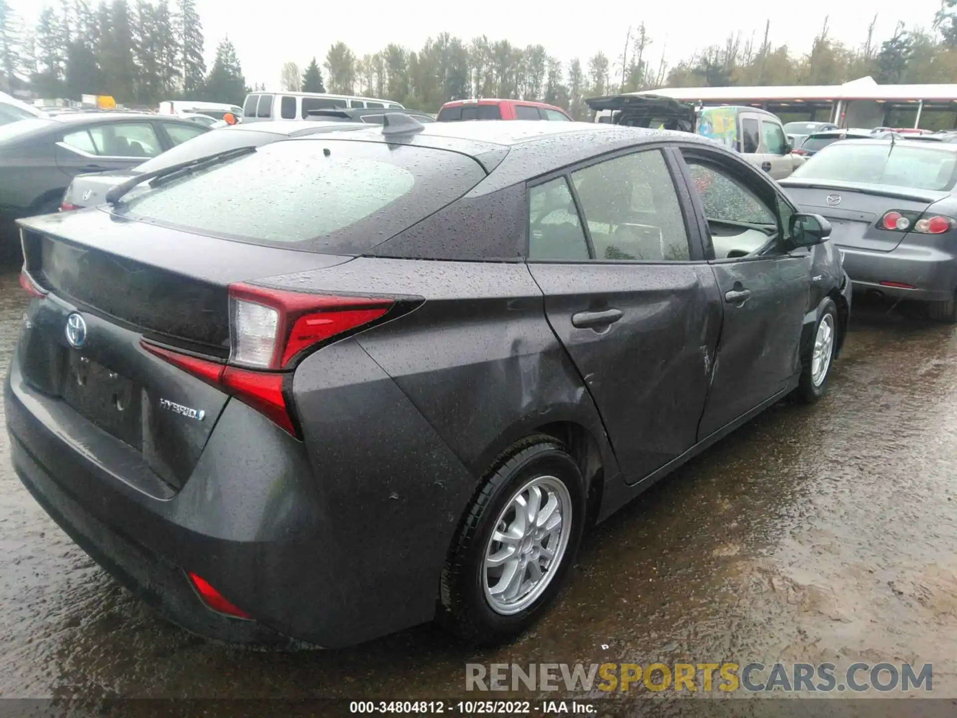 4 Фотография поврежденного автомобиля JTDKAMFU0N3164071 TOYOTA PRIUS 2022