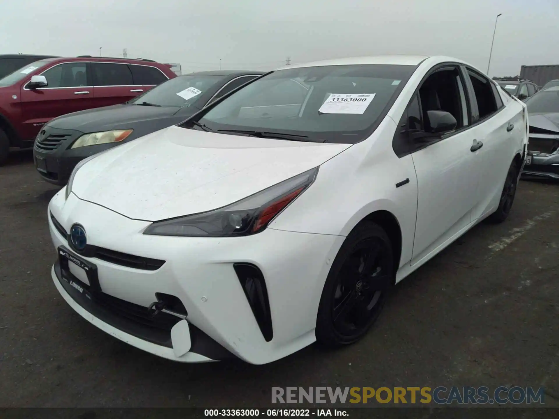 2 Фотография поврежденного автомобиля JTDKAMFU0N3170050 TOYOTA PRIUS 2022