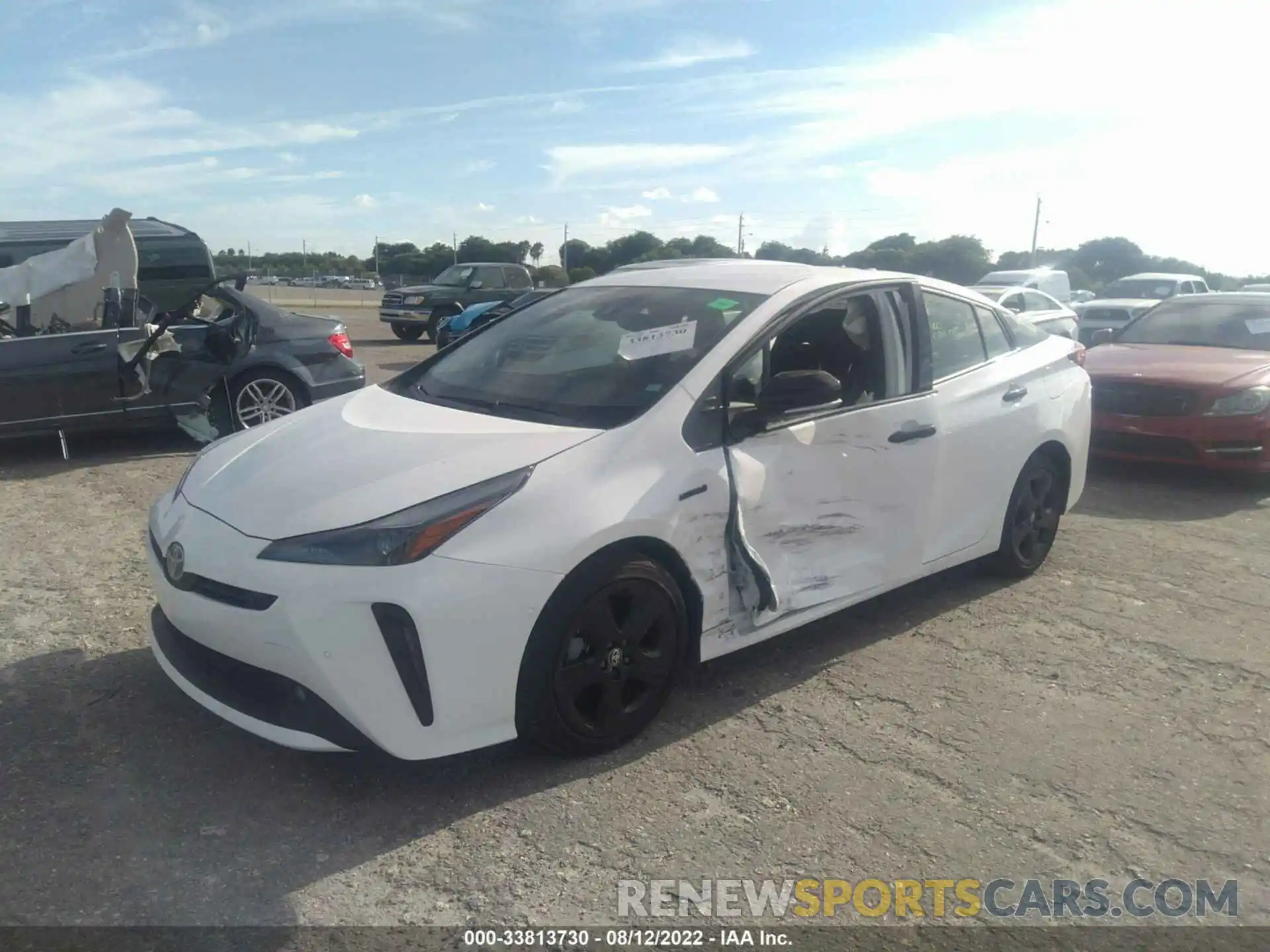 2 Photograph of a damaged car JTDKAMFU0N3172459 TOYOTA PRIUS 2022