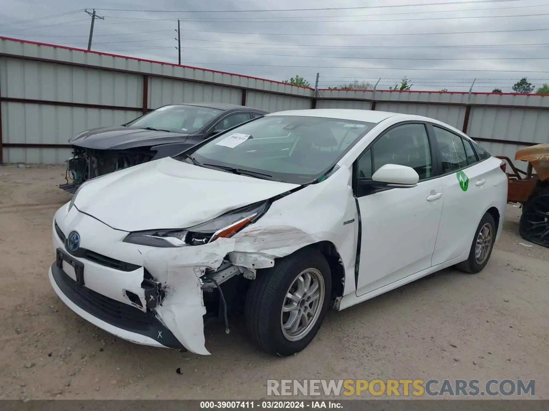 2 Фотография поврежденного автомобиля JTDKAMFU0N3179542 TOYOTA PRIUS 2022