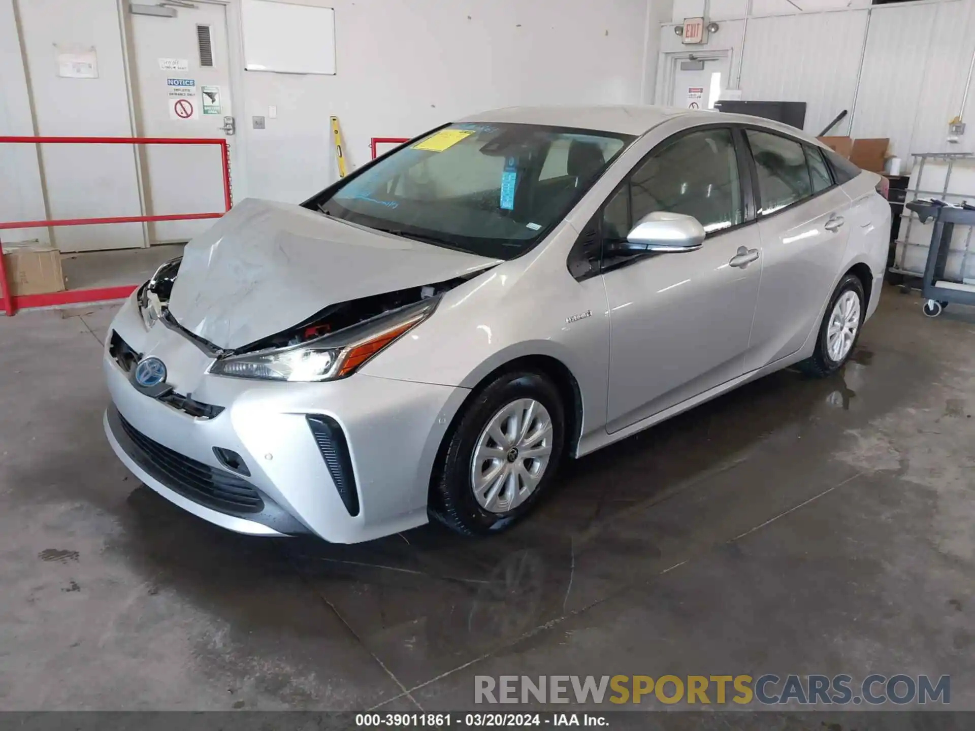 2 Фотография поврежденного автомобиля JTDKAMFU0N3183798 TOYOTA PRIUS 2022