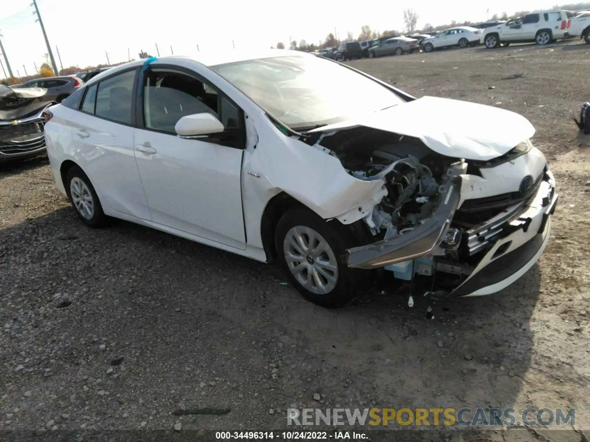 1 Photograph of a damaged car JTDKAMFU1N3155007 TOYOTA PRIUS 2022