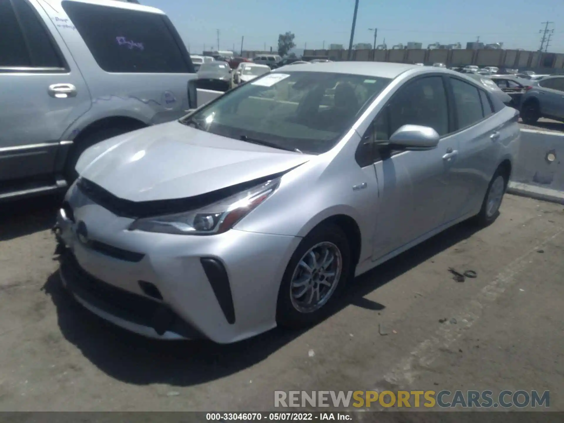 2 Photograph of a damaged car JTDKAMFU1N3160126 TOYOTA PRIUS 2022