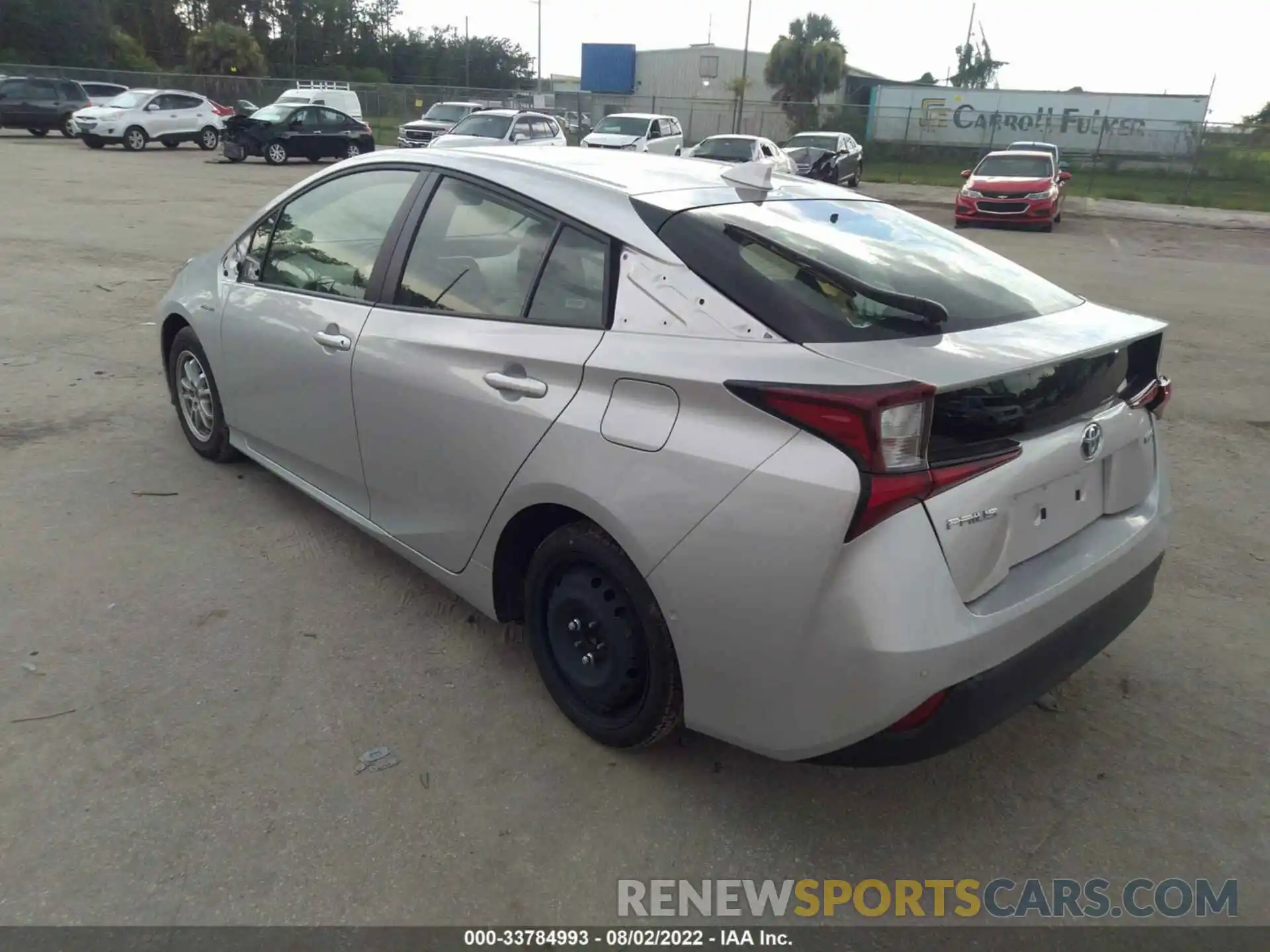 3 Фотография поврежденного автомобиля JTDKAMFU1N3162295 TOYOTA PRIUS 2022