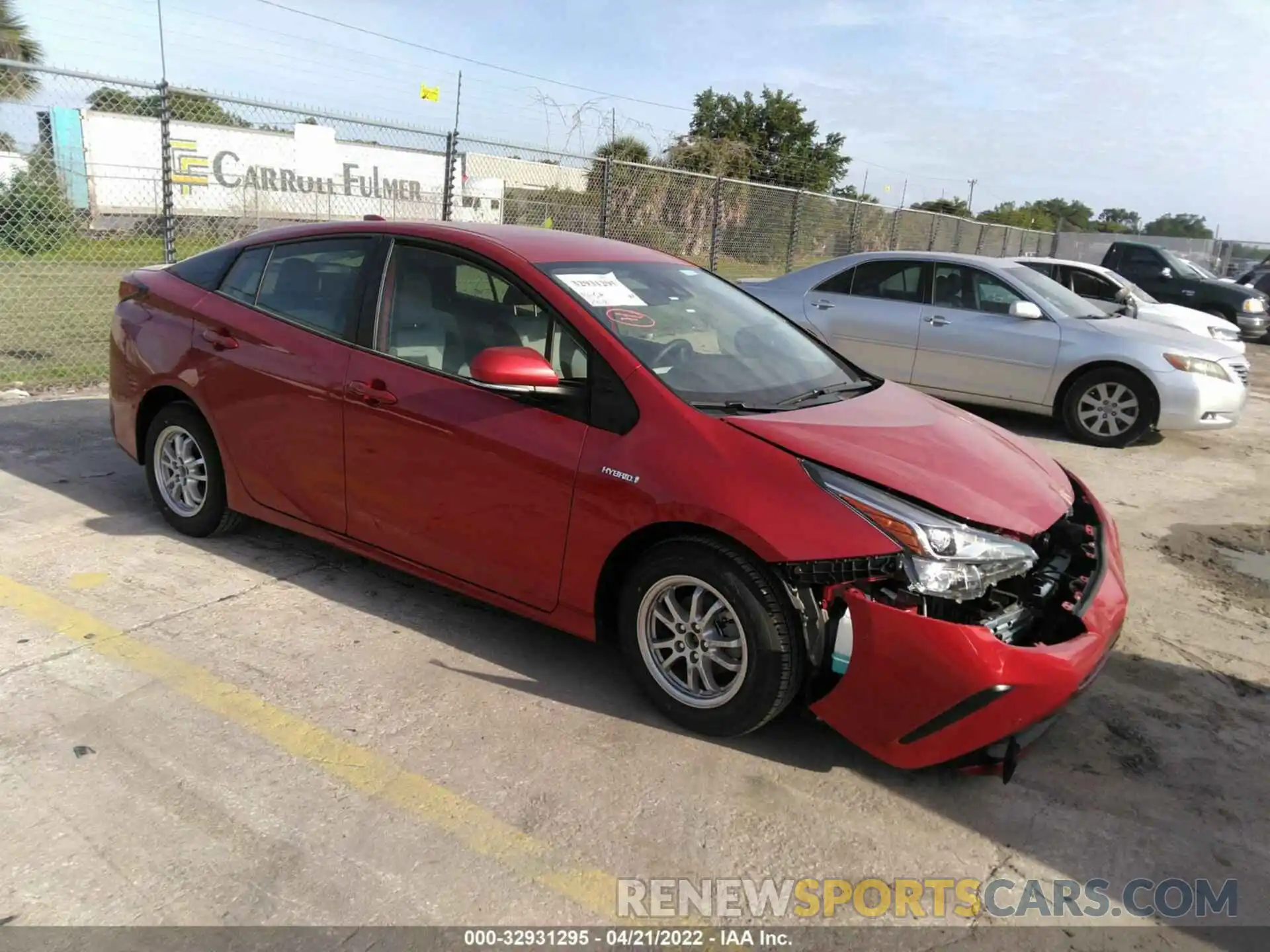 1 Photograph of a damaged car JTDKAMFU1N3164211 TOYOTA PRIUS 2022