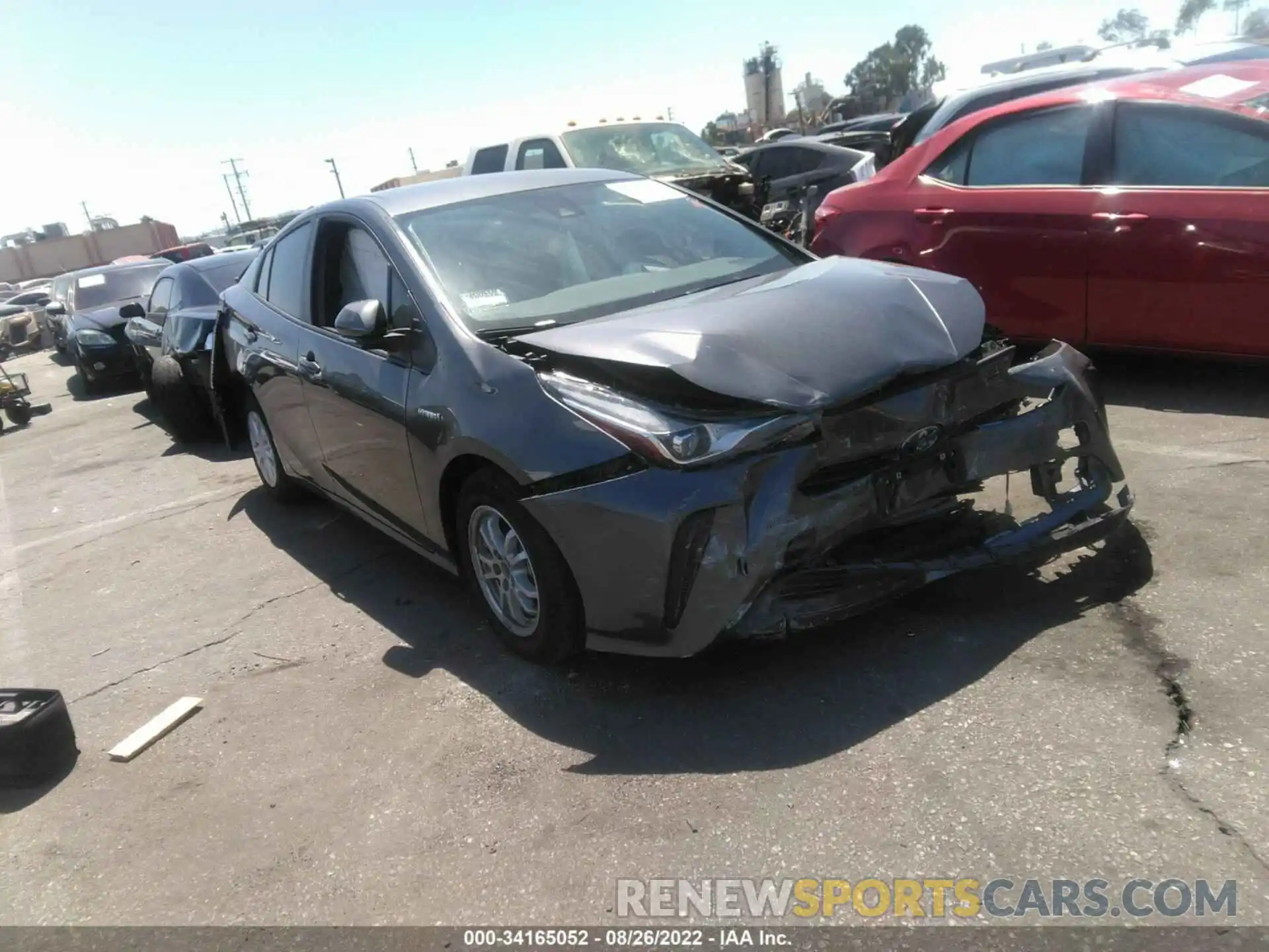 1 Photograph of a damaged car JTDKAMFU1N3175497 TOYOTA PRIUS 2022