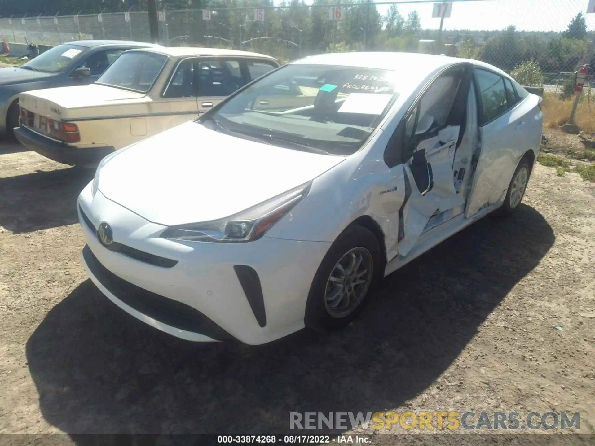 2 Photograph of a damaged car JTDKAMFU2N3153914 TOYOTA PRIUS 2022