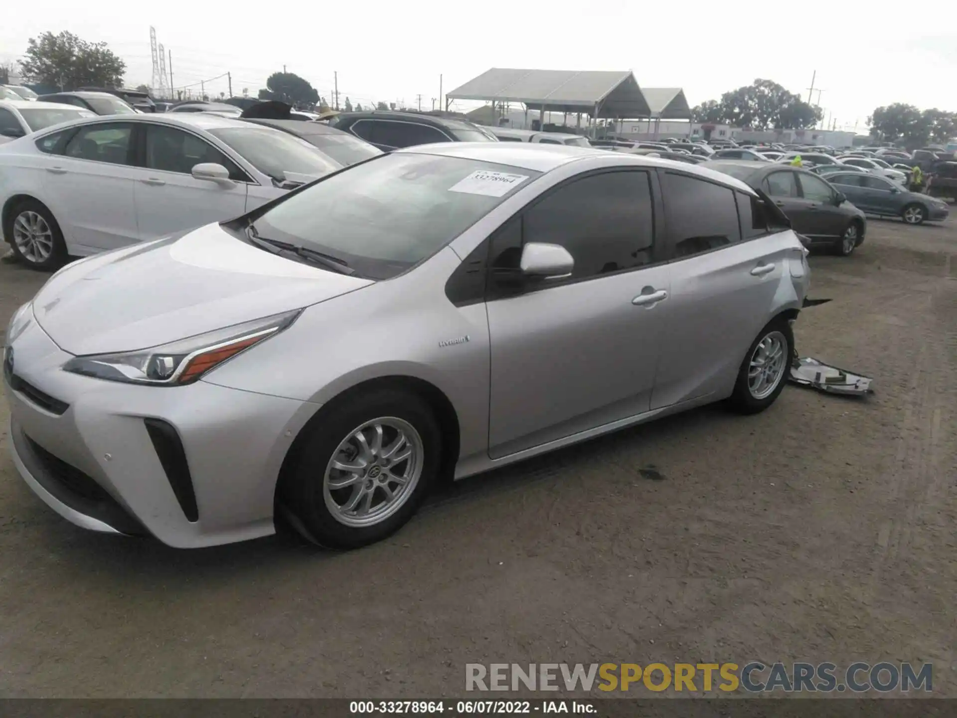 2 Photograph of a damaged car JTDKAMFU2N3158885 TOYOTA PRIUS 2022