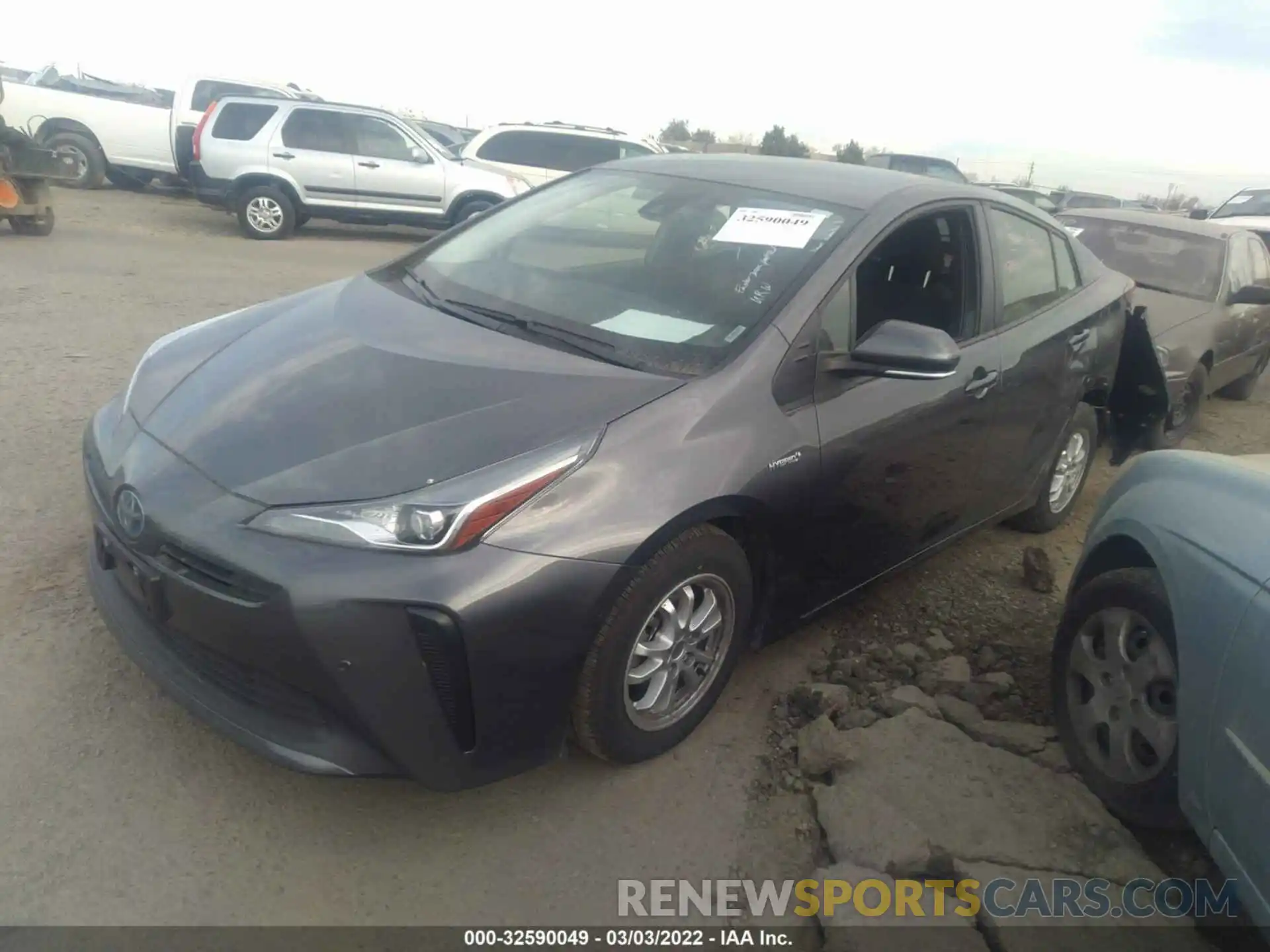 2 Фотография поврежденного автомобиля JTDKAMFU2N3159311 TOYOTA PRIUS 2022