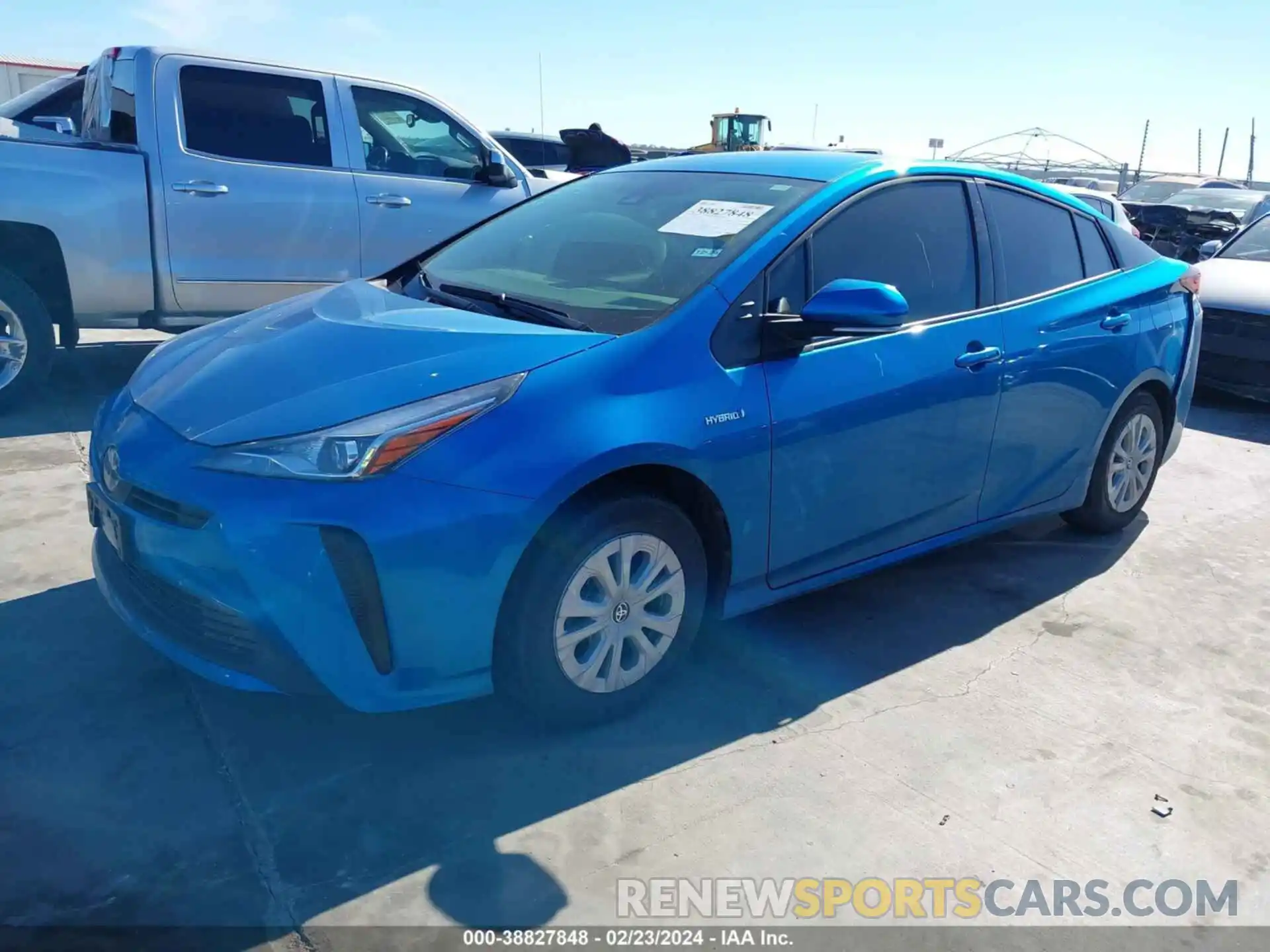 2 Photograph of a damaged car JTDKAMFU2N3188761 TOYOTA PRIUS 2022