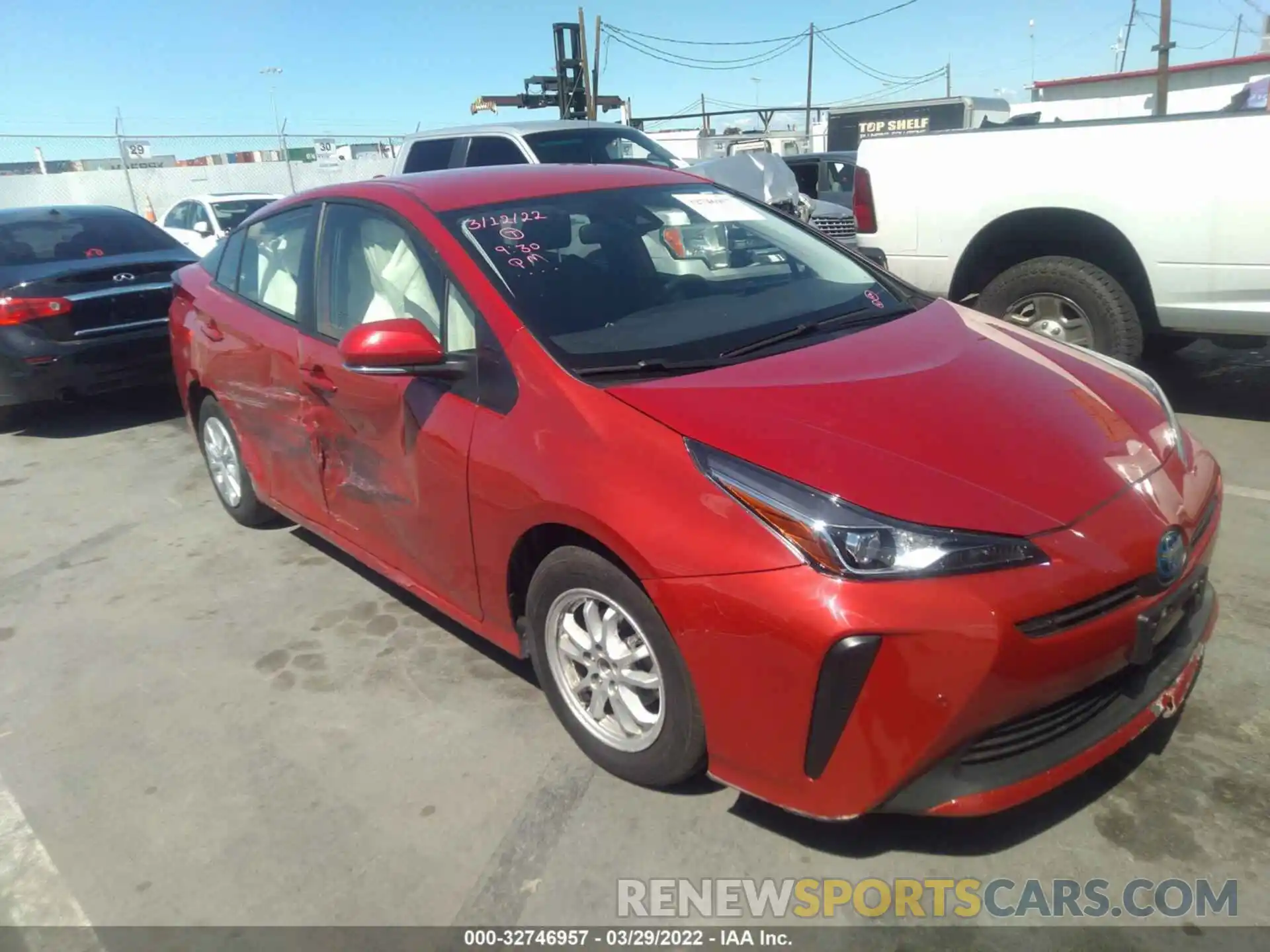 1 Фотография поврежденного автомобиля JTDKAMFU3N3157759 TOYOTA PRIUS 2022