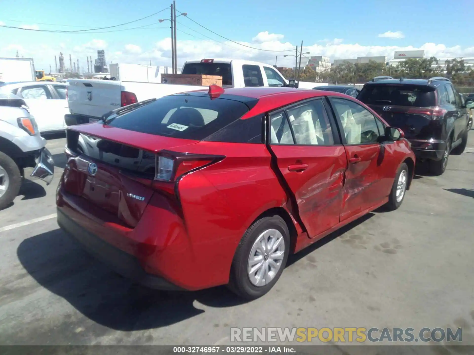 4 Photograph of a damaged car JTDKAMFU3N3157759 TOYOTA PRIUS 2022