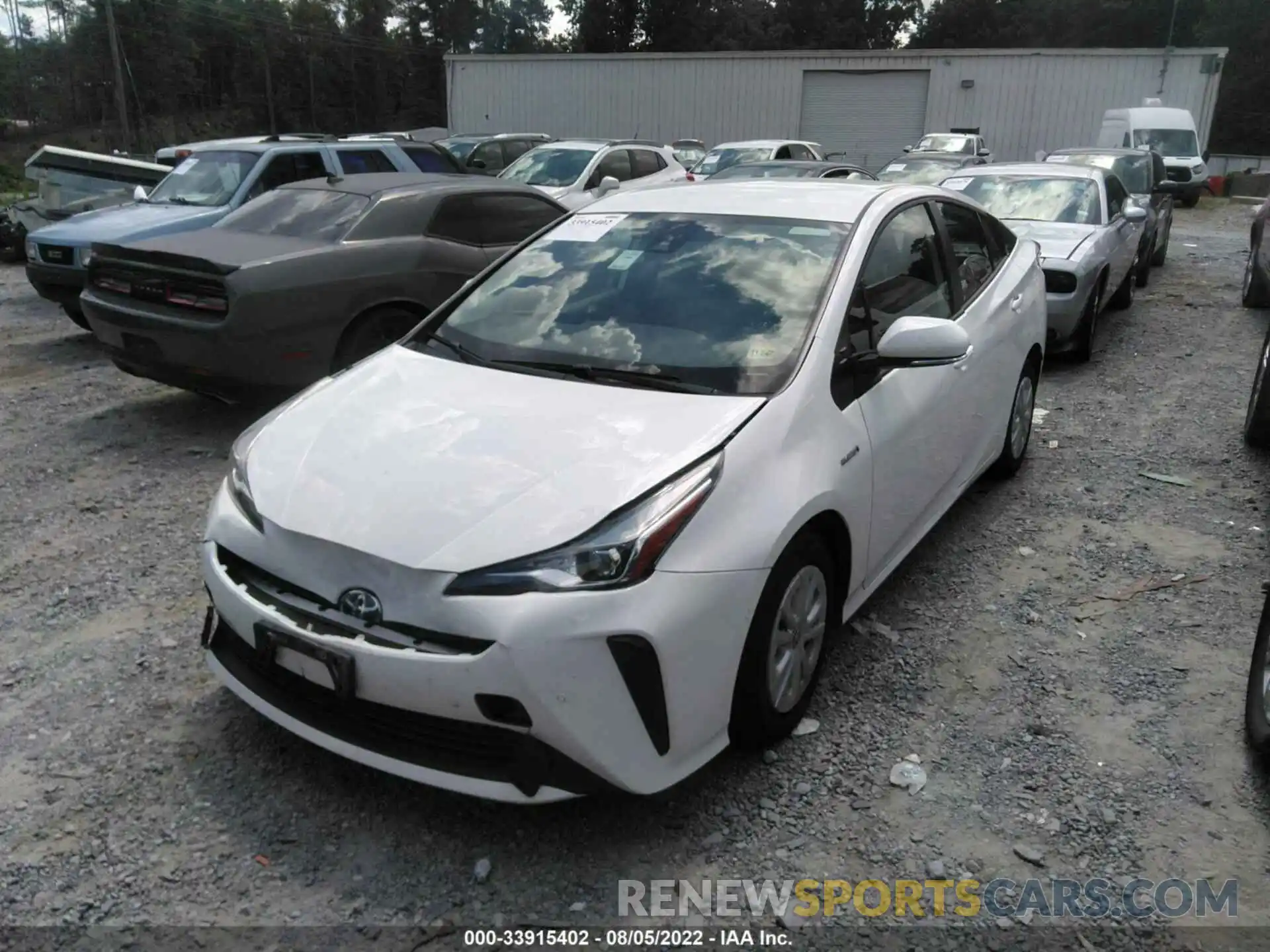 2 Фотография поврежденного автомобиля JTDKAMFU3N3159947 TOYOTA PRIUS 2022