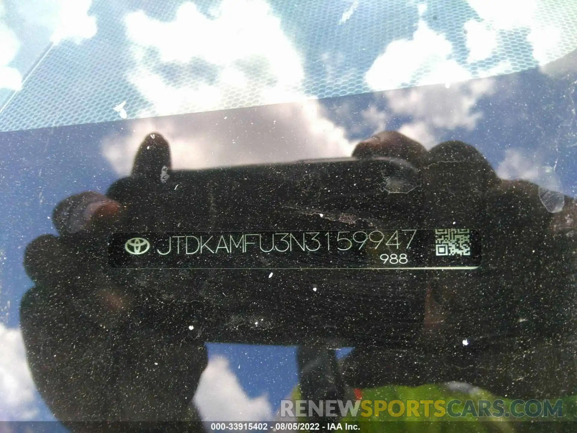 9 Photograph of a damaged car JTDKAMFU3N3159947 TOYOTA PRIUS 2022