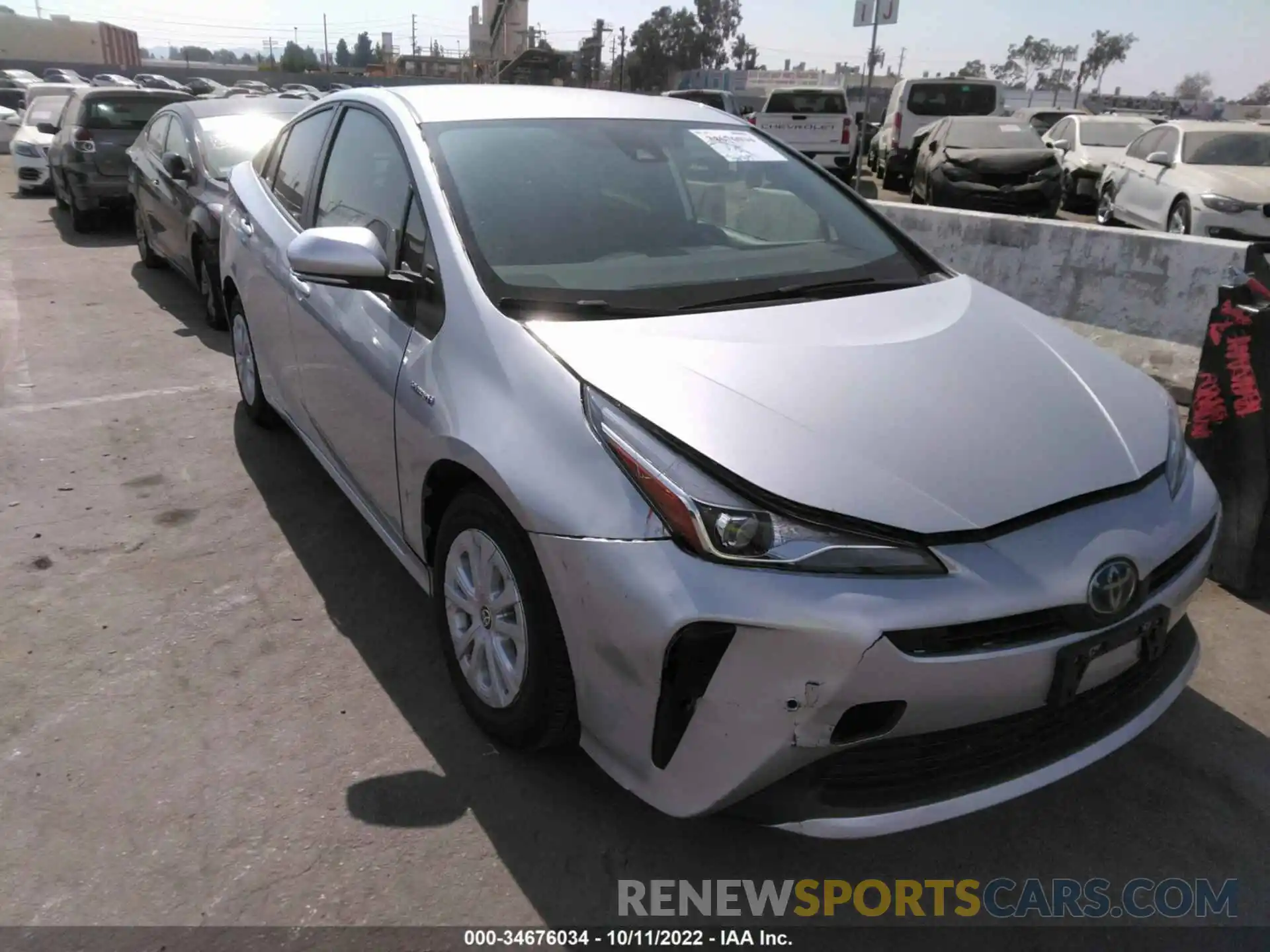 1 Photograph of a damaged car JTDKAMFU3N3161813 TOYOTA PRIUS 2022