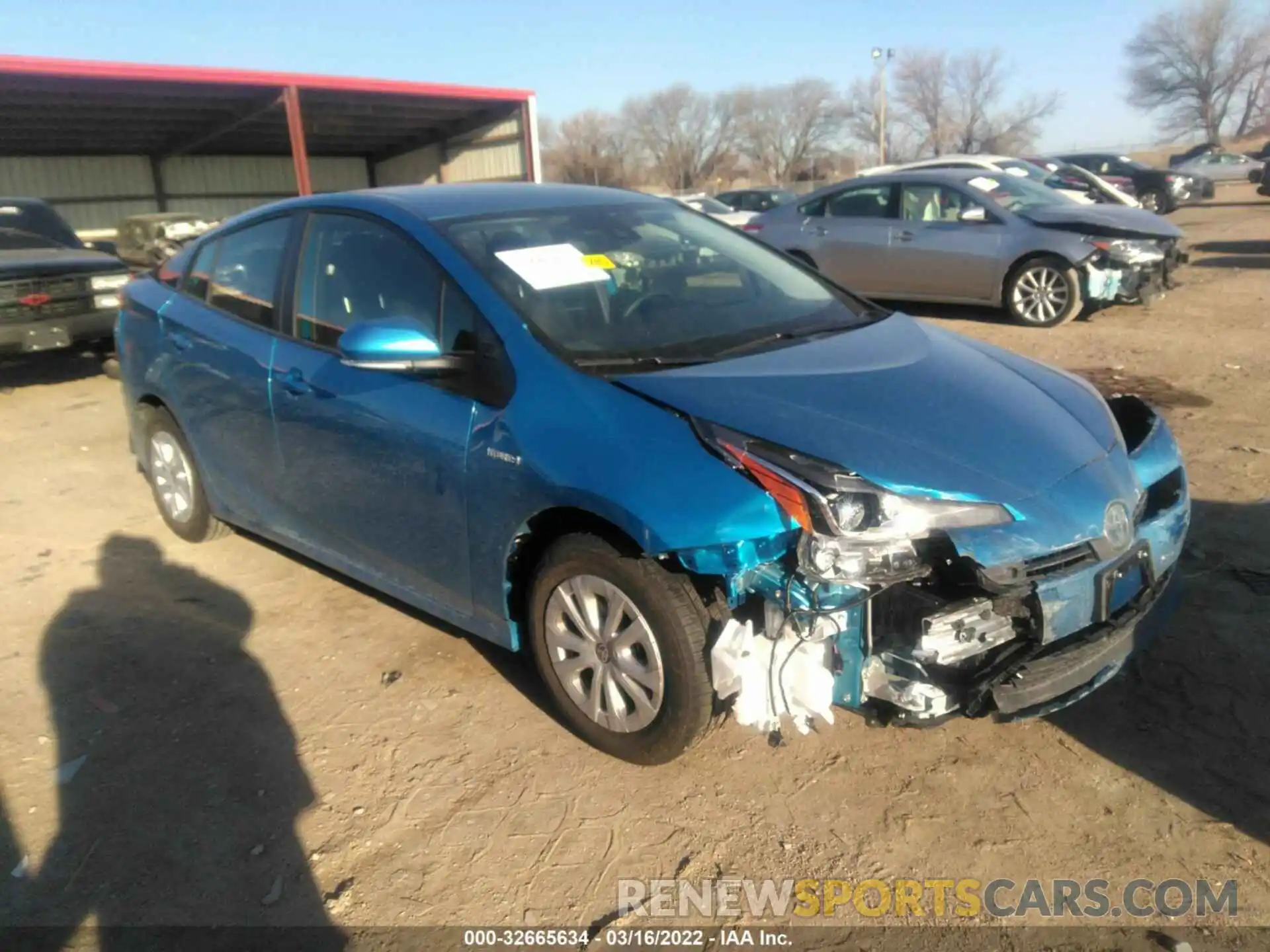 1 Photograph of a damaged car JTDKAMFU3N3164808 TOYOTA PRIUS 2022