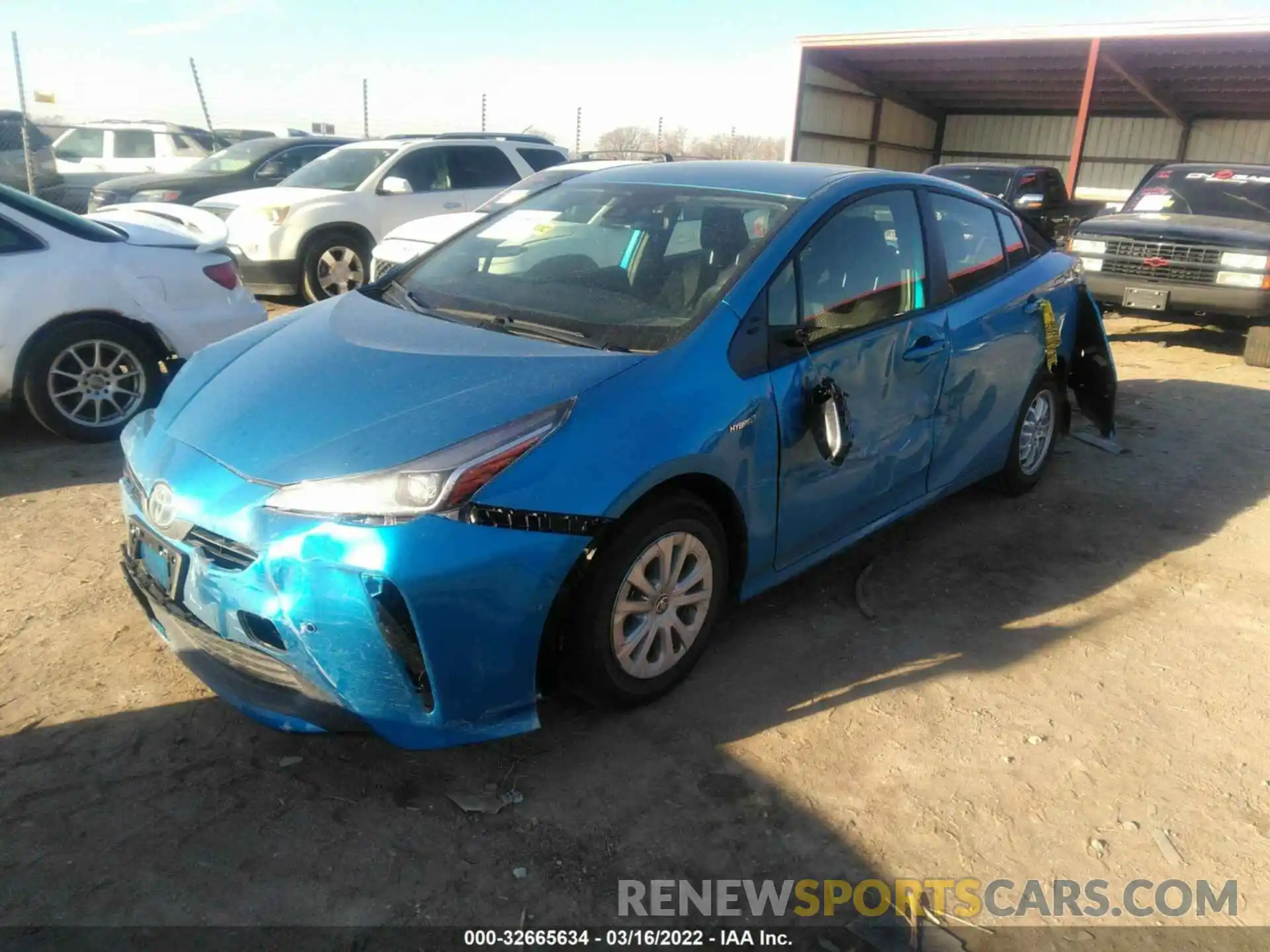 2 Photograph of a damaged car JTDKAMFU3N3164808 TOYOTA PRIUS 2022