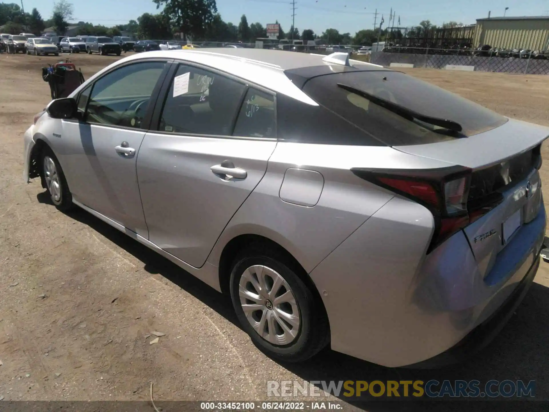 3 Photograph of a damaged car JTDKAMFU4N3154336 TOYOTA PRIUS 2022