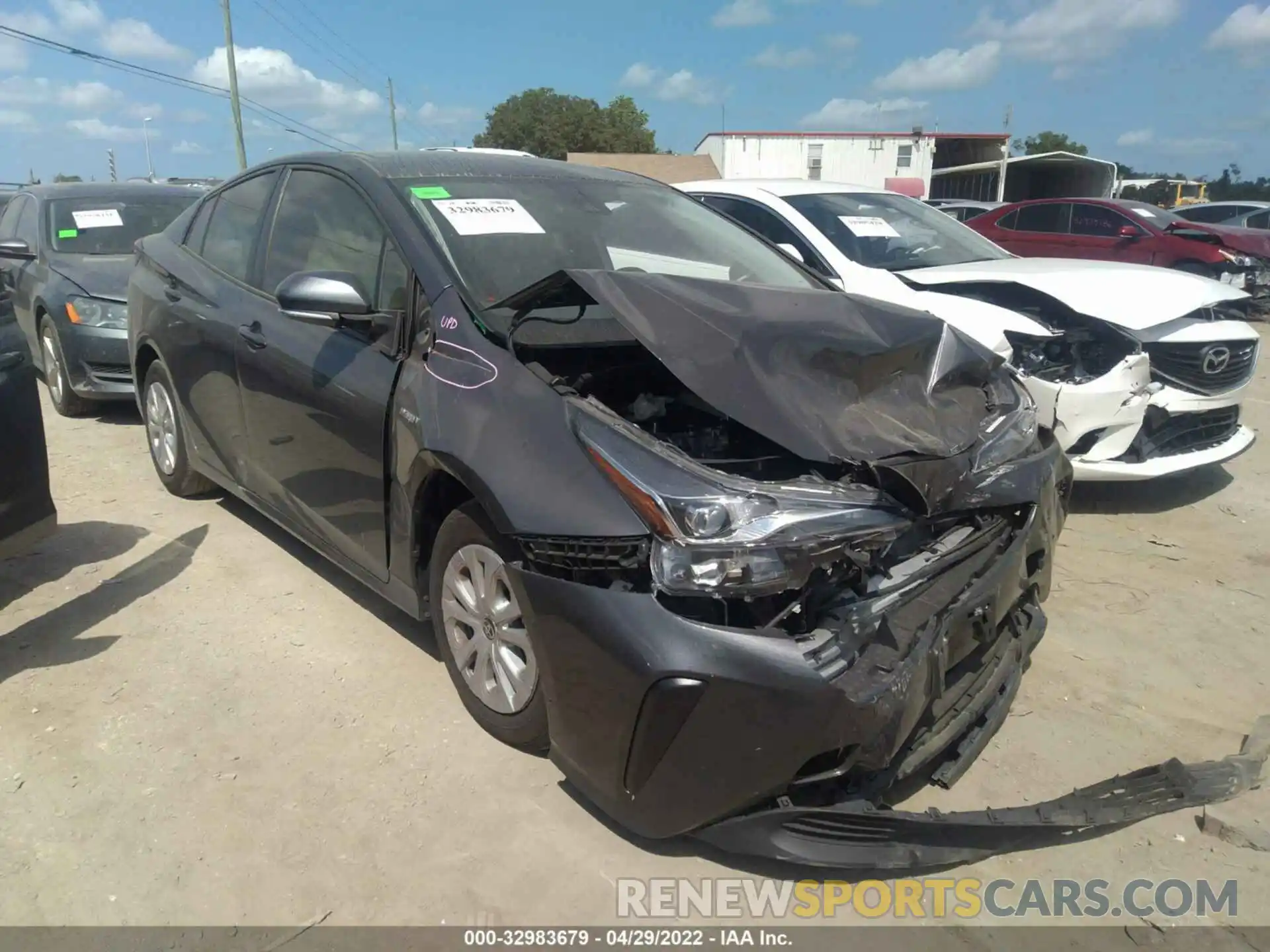 1 Photograph of a damaged car JTDKAMFU4N3161044 TOYOTA PRIUS 2022