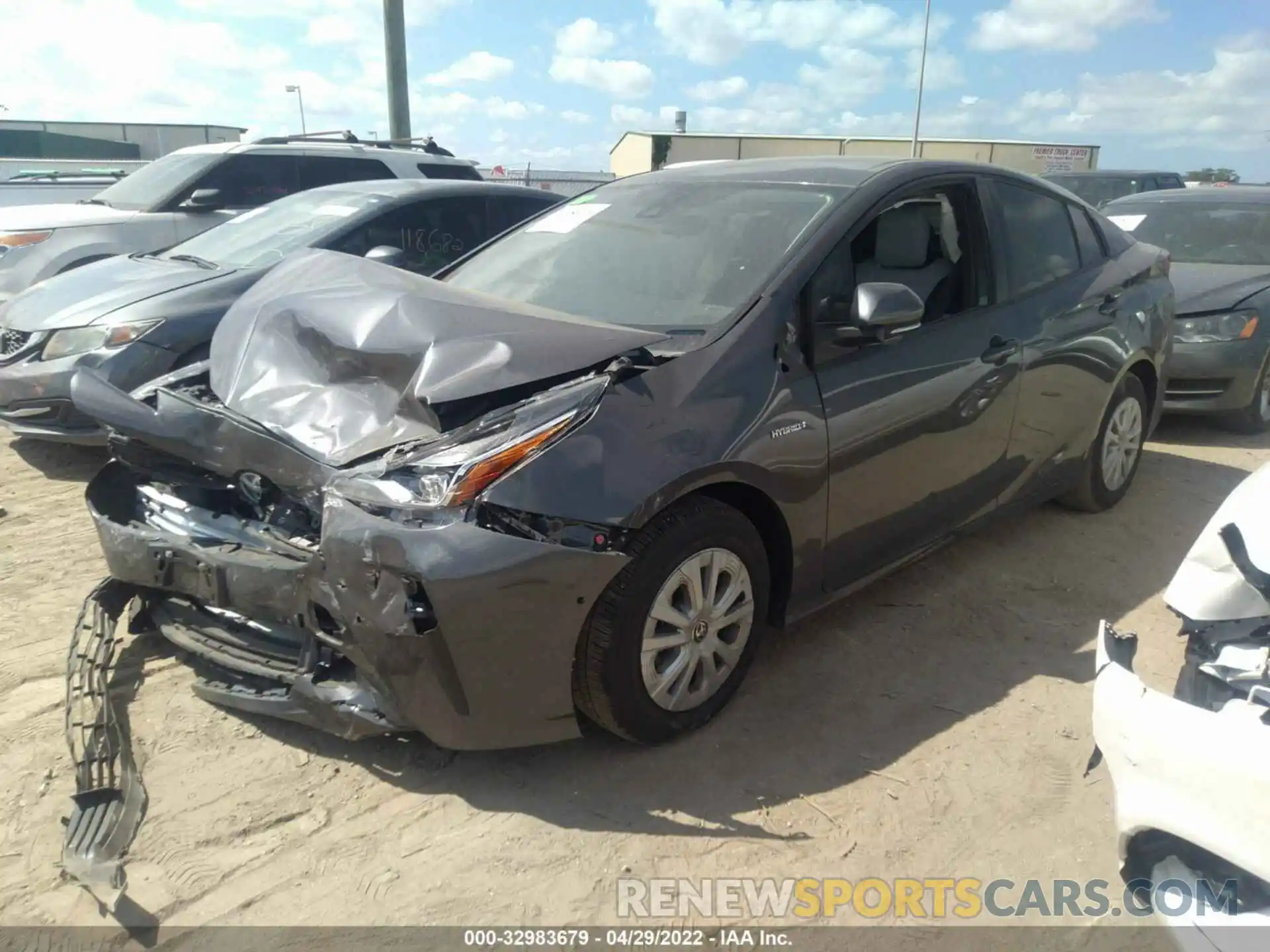 2 Photograph of a damaged car JTDKAMFU4N3161044 TOYOTA PRIUS 2022