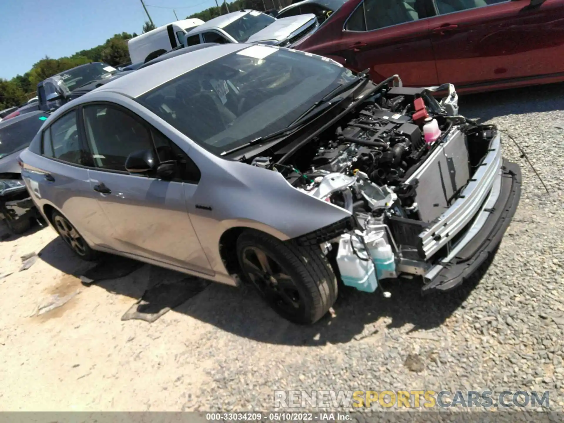 1 Photograph of a damaged car JTDKAMFU4N3163649 TOYOTA PRIUS 2022