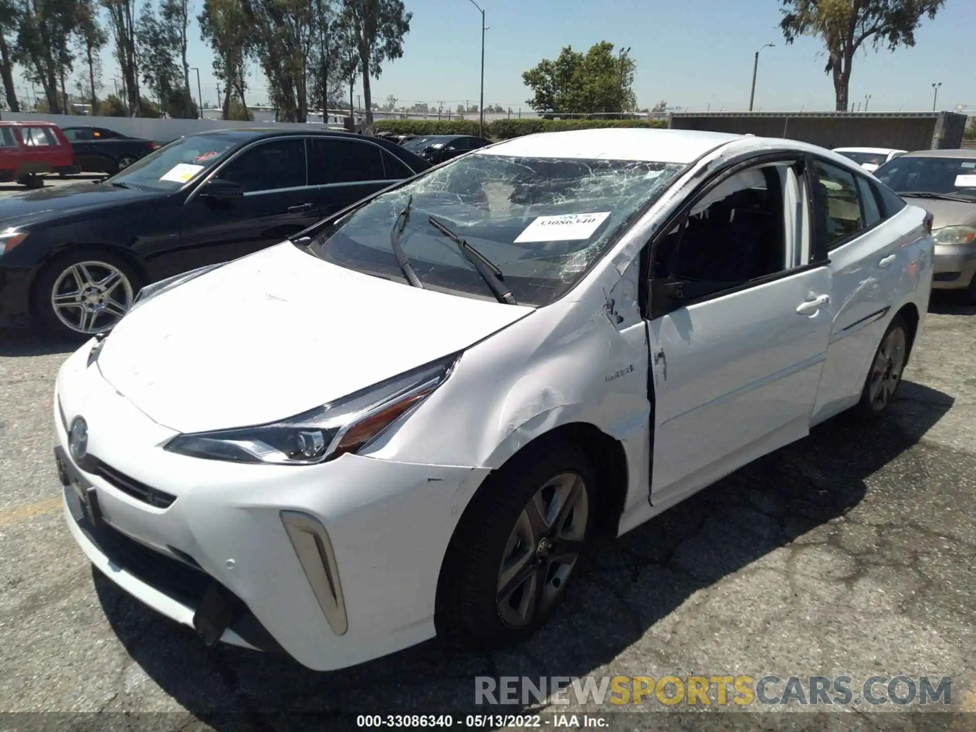 2 Photograph of a damaged car JTDKAMFU4N3166163 TOYOTA PRIUS 2022