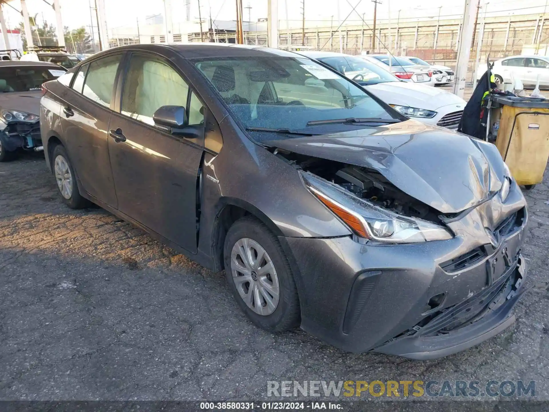 1 Photograph of a damaged car JTDKAMFU4N3188132 TOYOTA PRIUS 2022