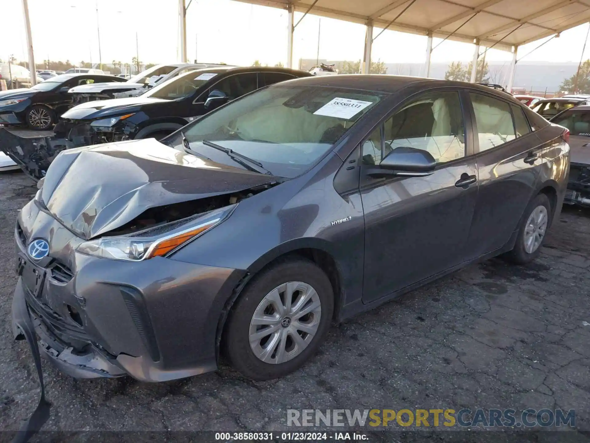 2 Photograph of a damaged car JTDKAMFU4N3188132 TOYOTA PRIUS 2022