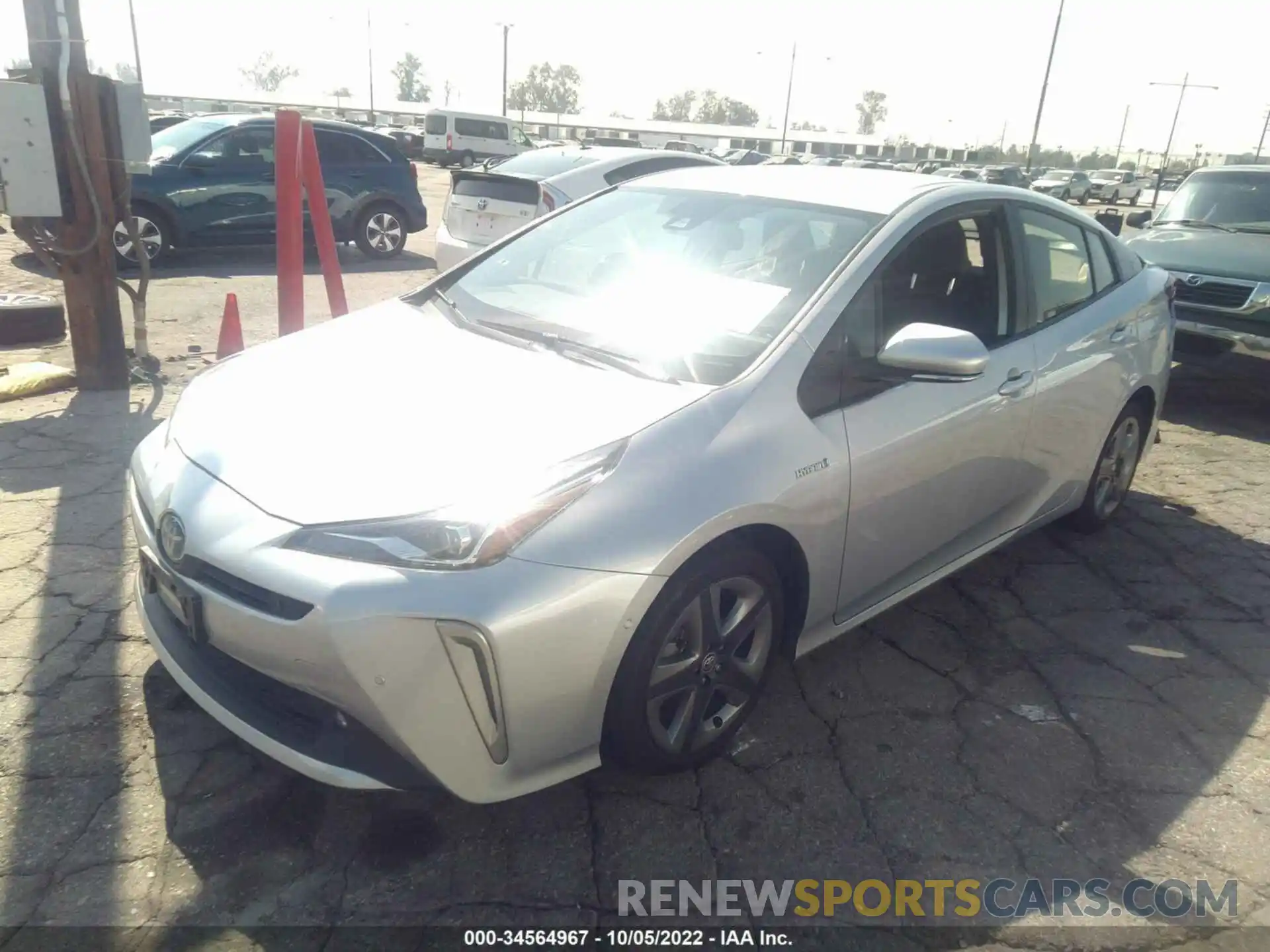 2 Photograph of a damaged car JTDKAMFU5N3153843 TOYOTA PRIUS 2022