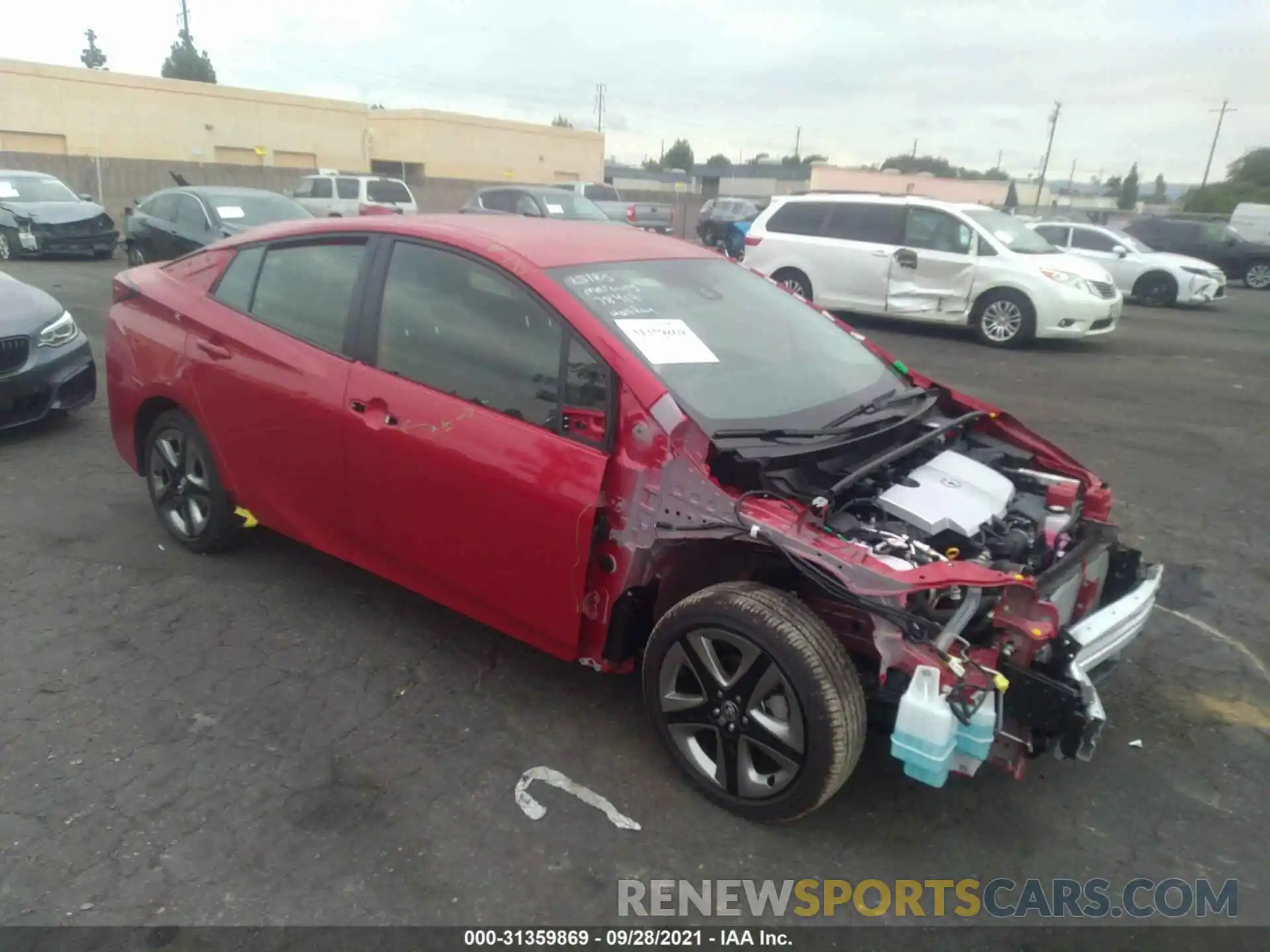 1 Photograph of a damaged car JTDKAMFU5N3155138 TOYOTA PRIUS 2022