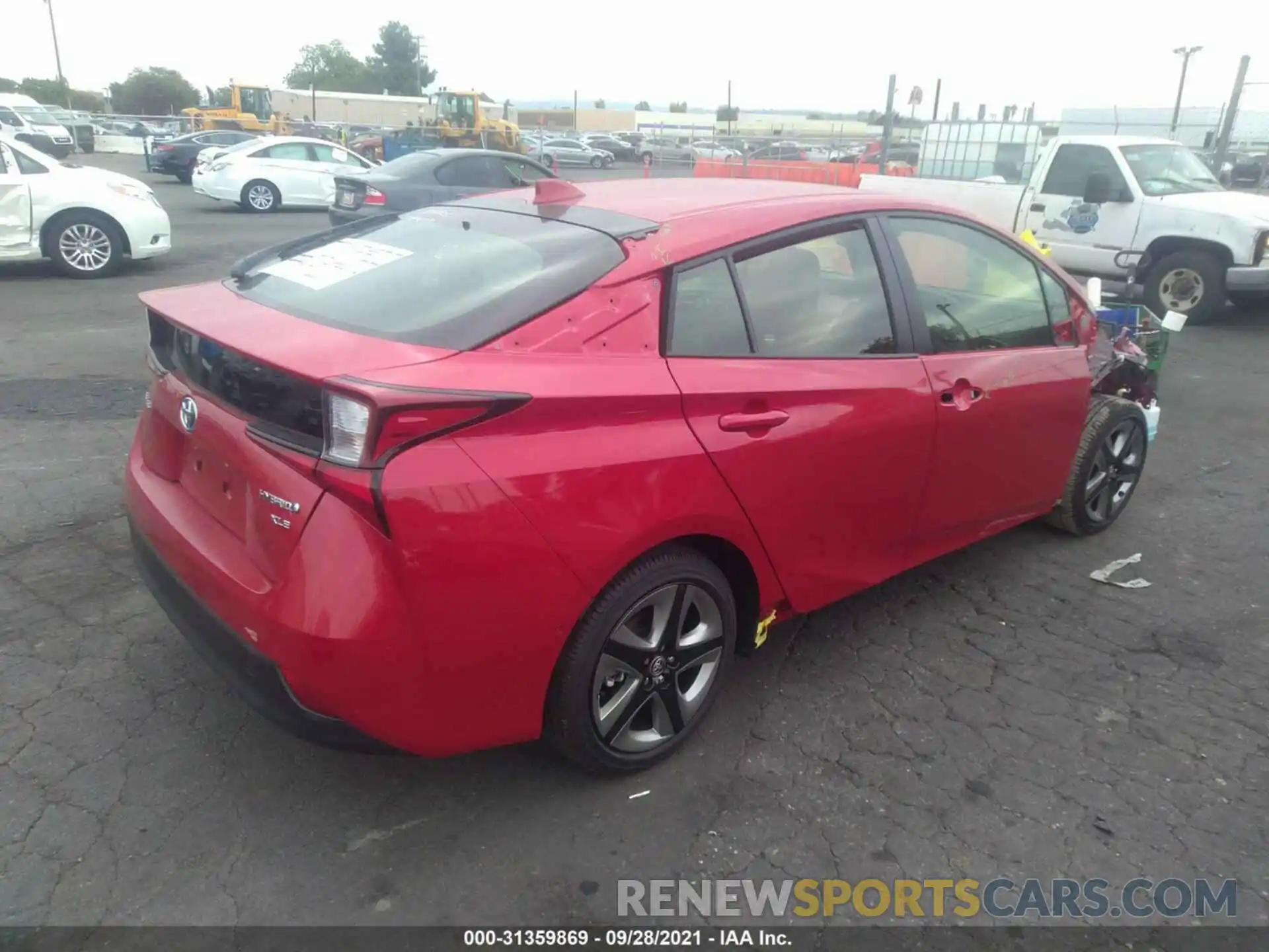 4 Photograph of a damaged car JTDKAMFU5N3155138 TOYOTA PRIUS 2022