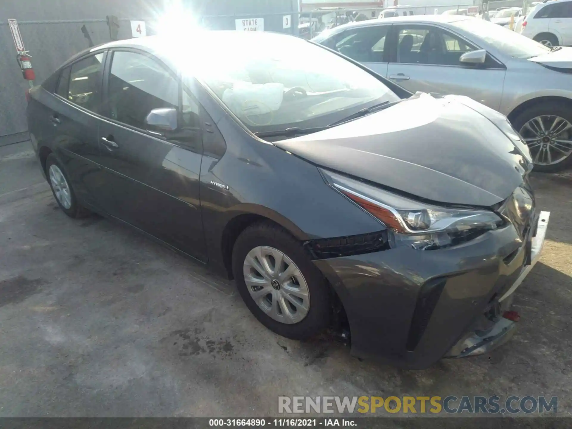 1 Photograph of a damaged car JTDKAMFU5N3156922 TOYOTA PRIUS 2022