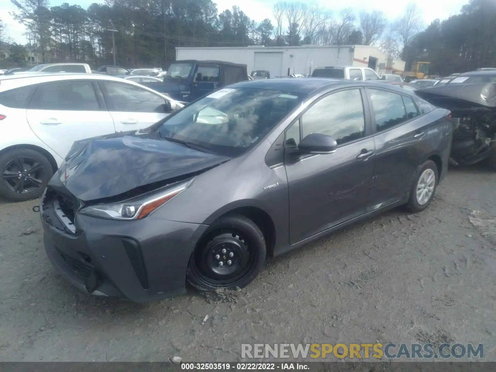 2 Фотография поврежденного автомобиля JTDKAMFU5N3157827 TOYOTA PRIUS 2022