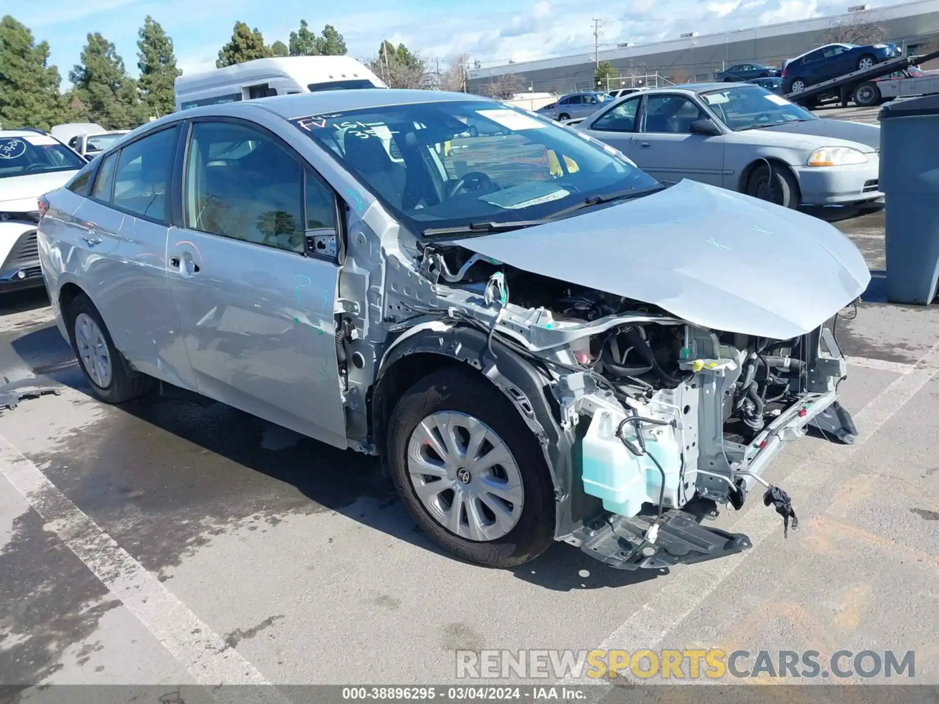 1 Photograph of a damaged car JTDKAMFU5N3166754 TOYOTA PRIUS 2022