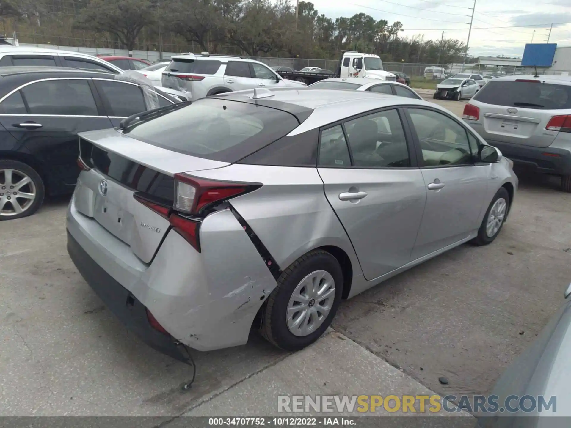 4 Photograph of a damaged car JTDKAMFU5N3181397 TOYOTA PRIUS 2022