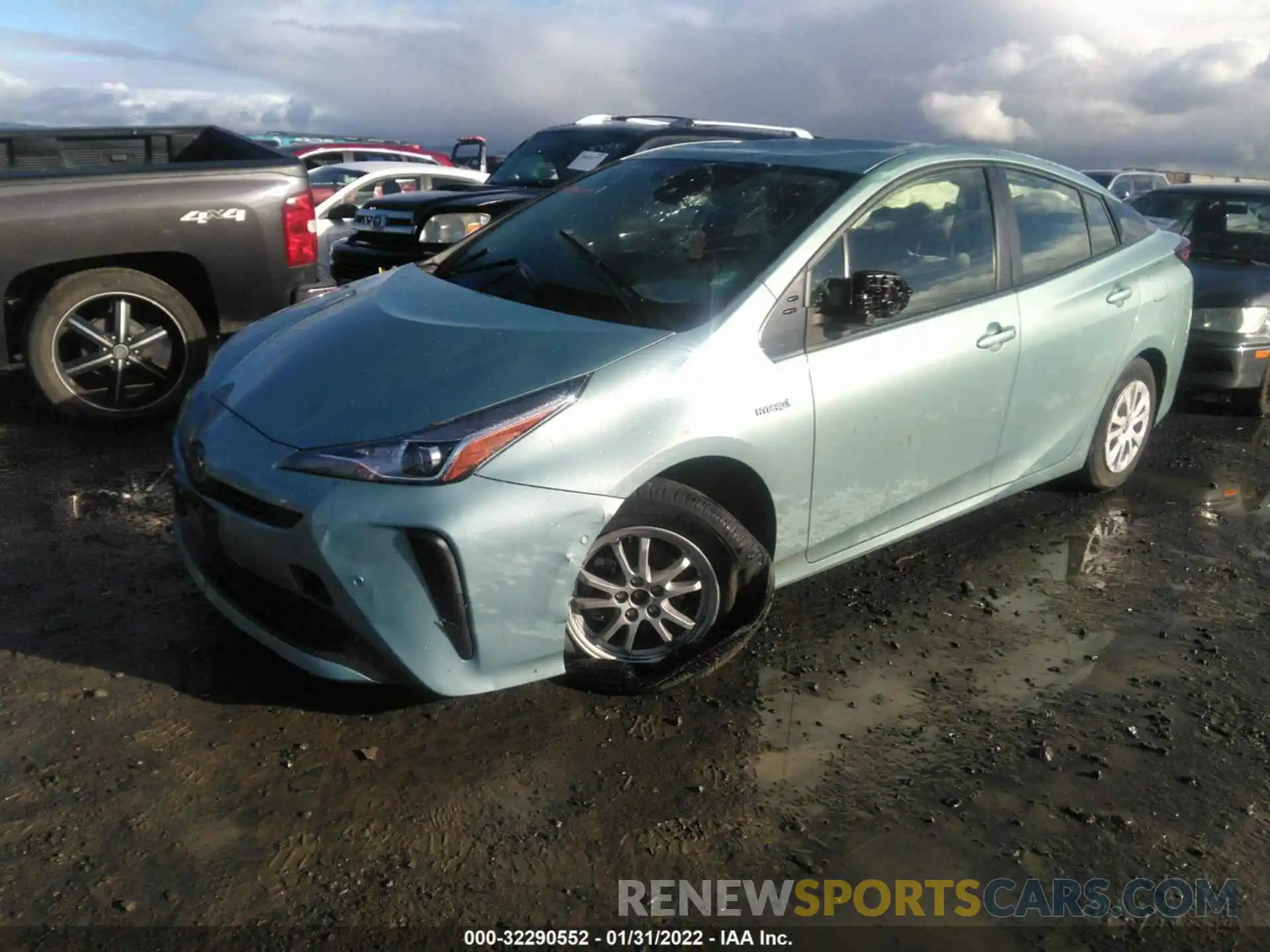 2 Photograph of a damaged car JTDKAMFU6N3154709 TOYOTA PRIUS 2022