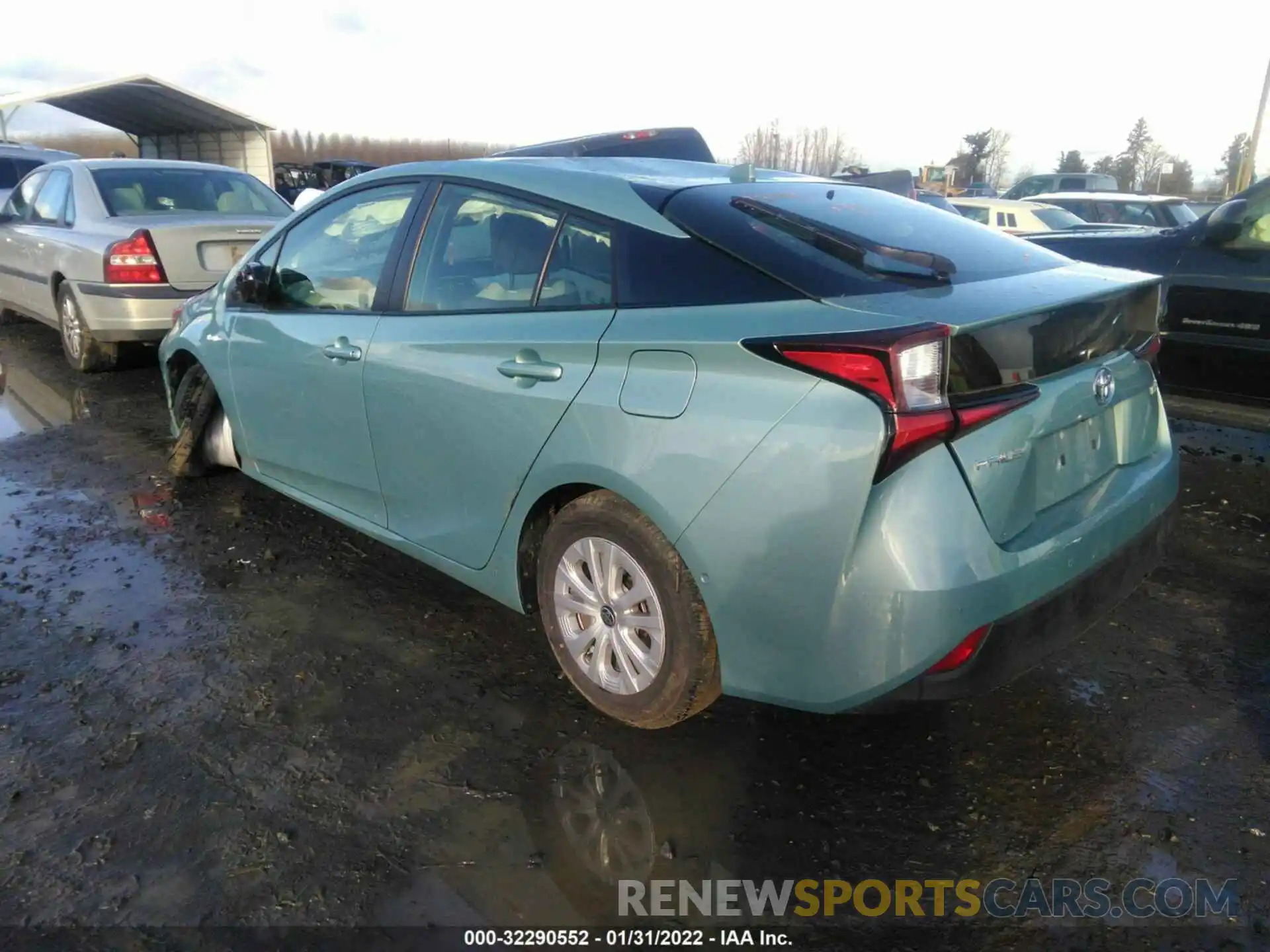 3 Фотография поврежденного автомобиля JTDKAMFU6N3154709 TOYOTA PRIUS 2022