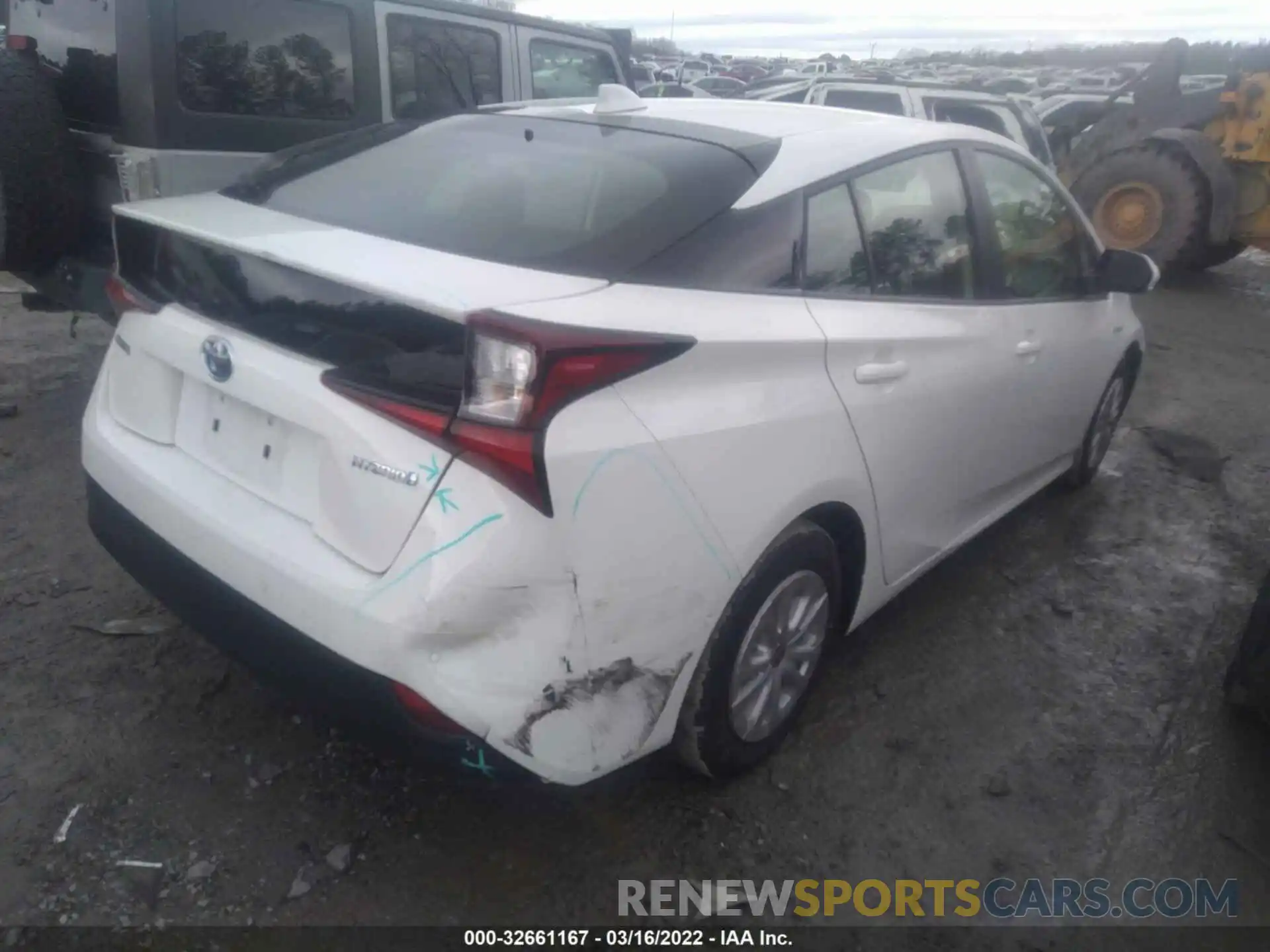 4 Photograph of a damaged car JTDKAMFU6N3157495 TOYOTA PRIUS 2022