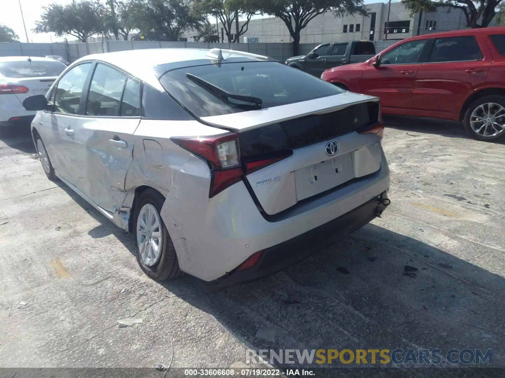 3 Photograph of a damaged car JTDKAMFU6N3160834 TOYOTA PRIUS 2022