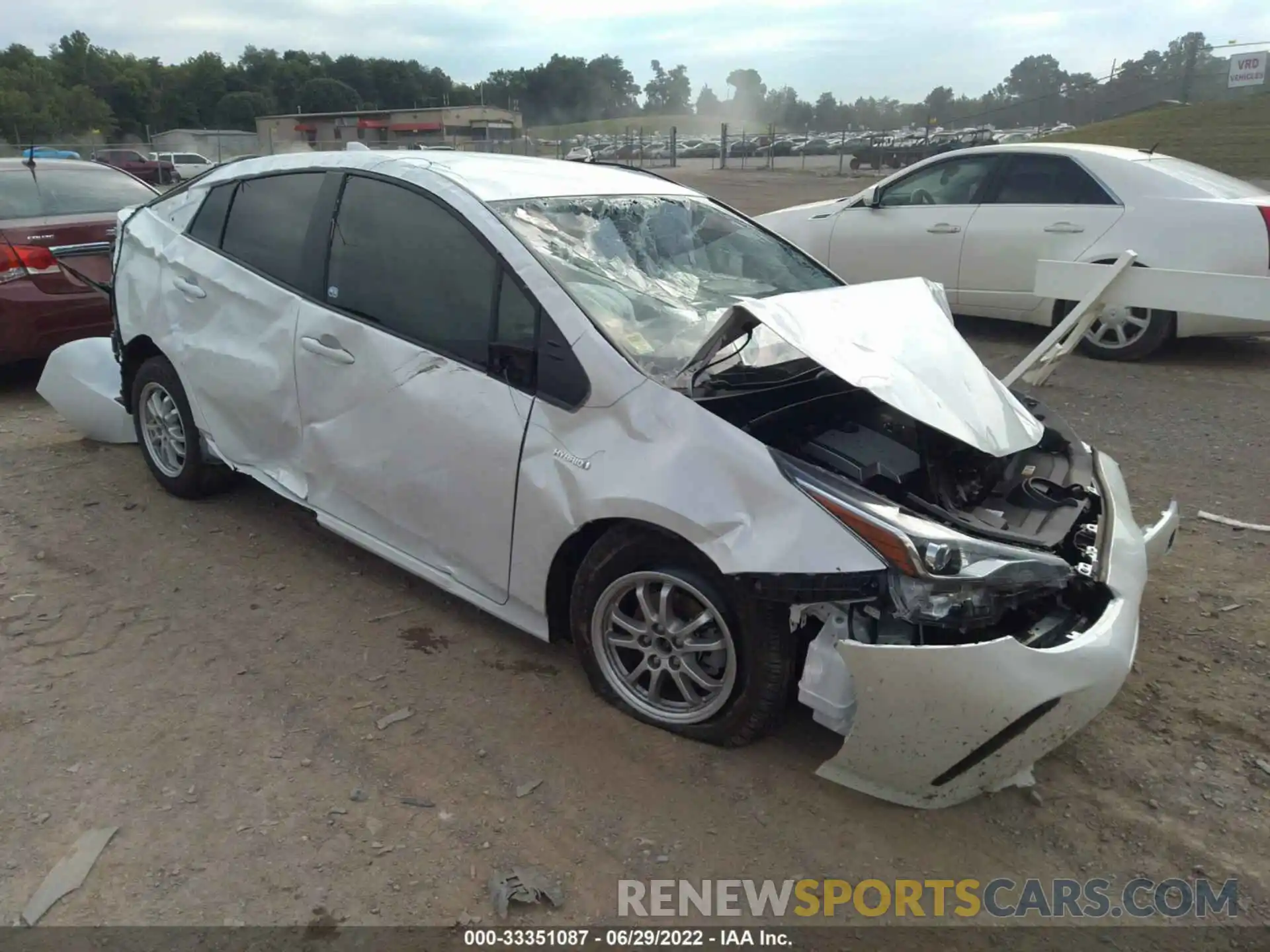 1 Photograph of a damaged car JTDKAMFU6N3165354 TOYOTA PRIUS 2022