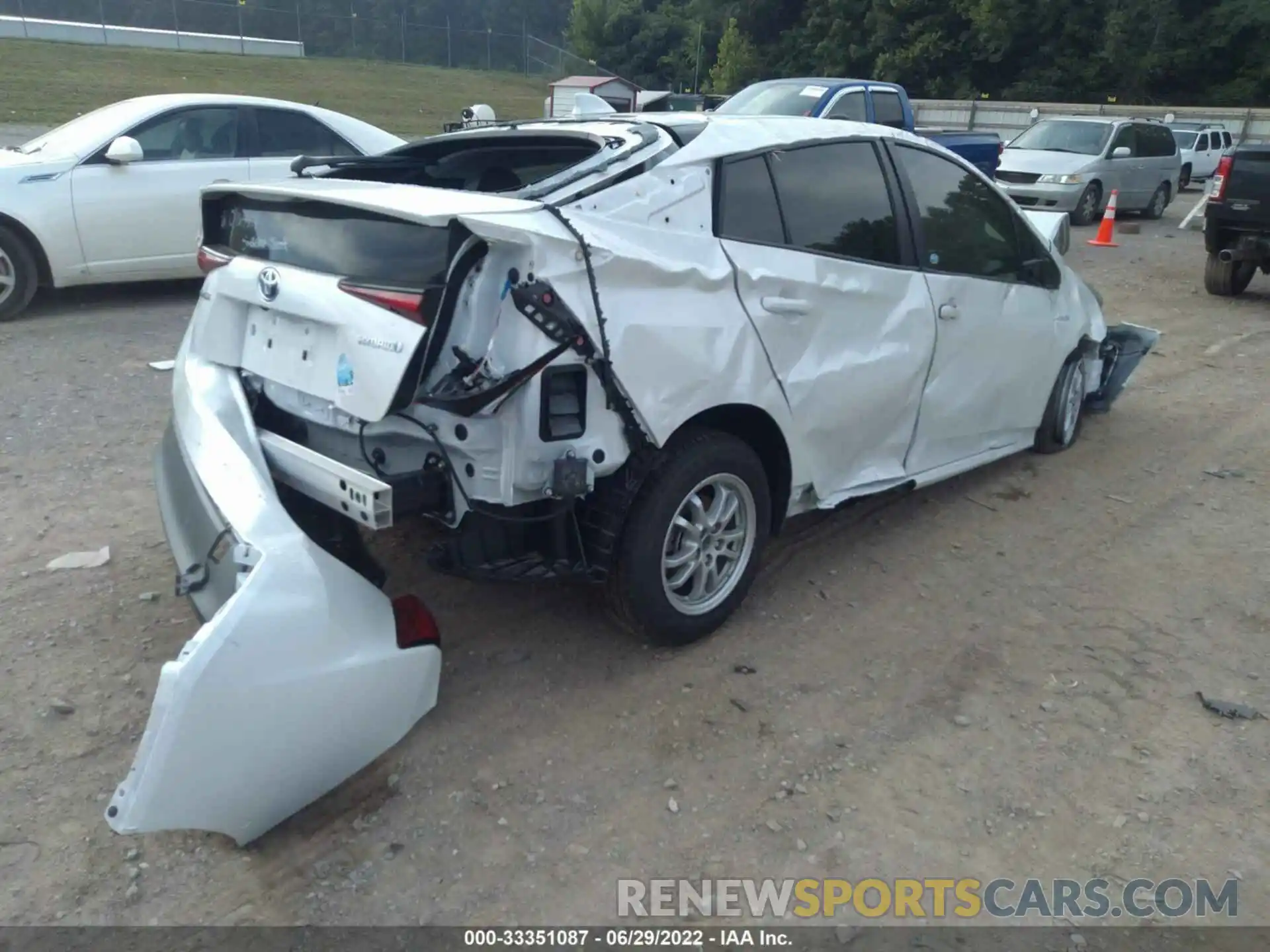 4 Photograph of a damaged car JTDKAMFU6N3165354 TOYOTA PRIUS 2022