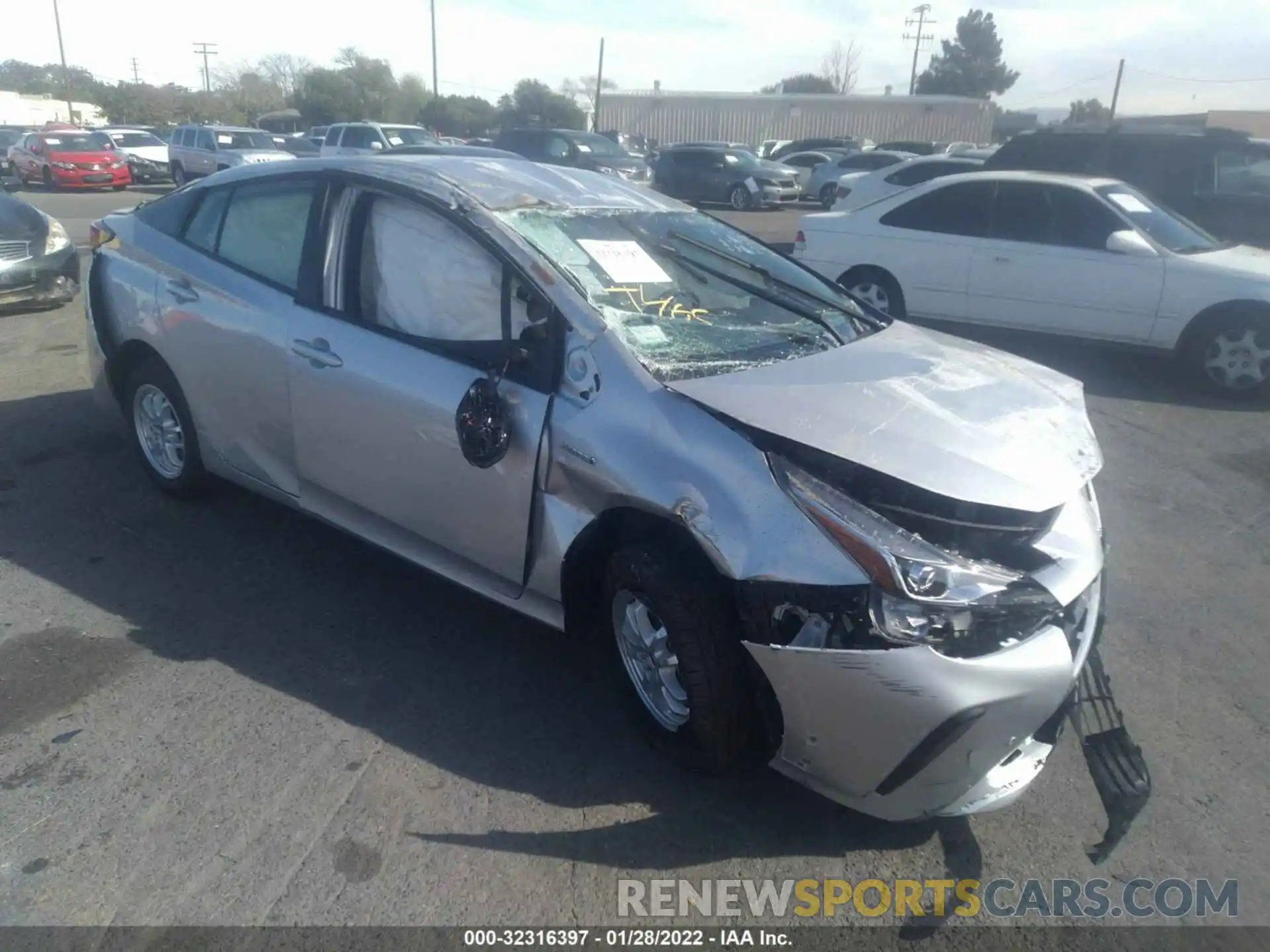 1 Photograph of a damaged car JTDKAMFU6N3165841 TOYOTA PRIUS 2022