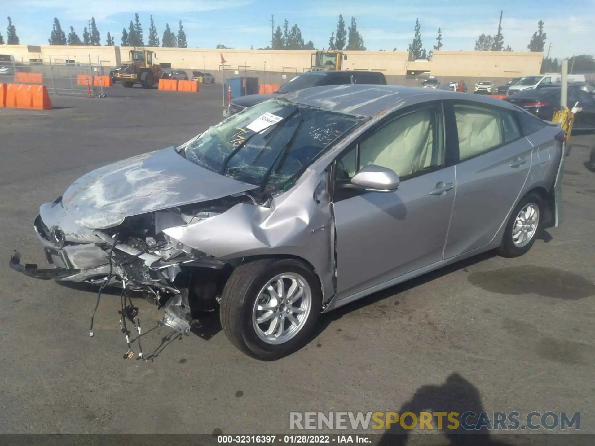 2 Photograph of a damaged car JTDKAMFU6N3165841 TOYOTA PRIUS 2022