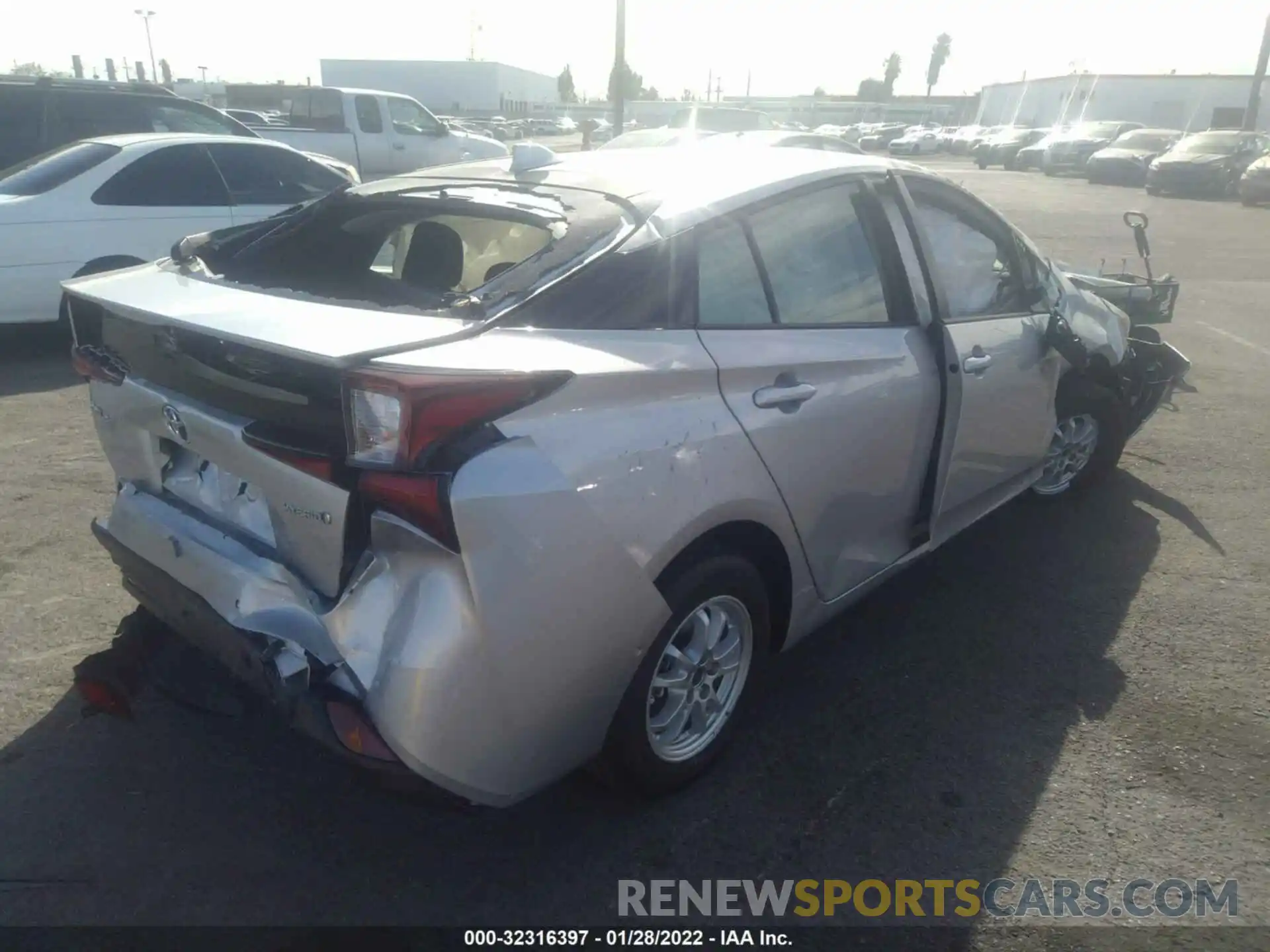 4 Photograph of a damaged car JTDKAMFU6N3165841 TOYOTA PRIUS 2022