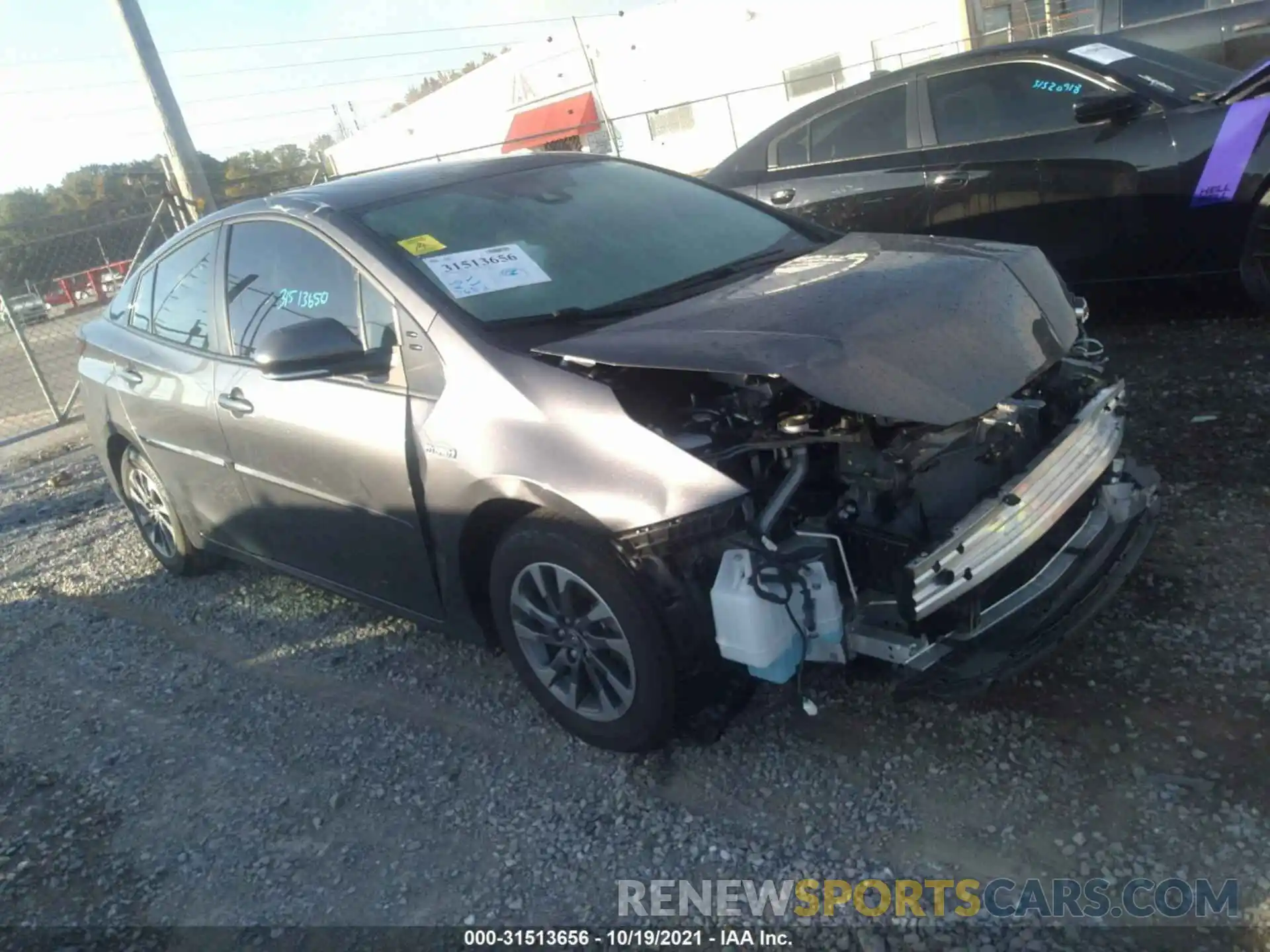 1 Photograph of a damaged car JTDKAMFU7N3154315 TOYOTA PRIUS 2022