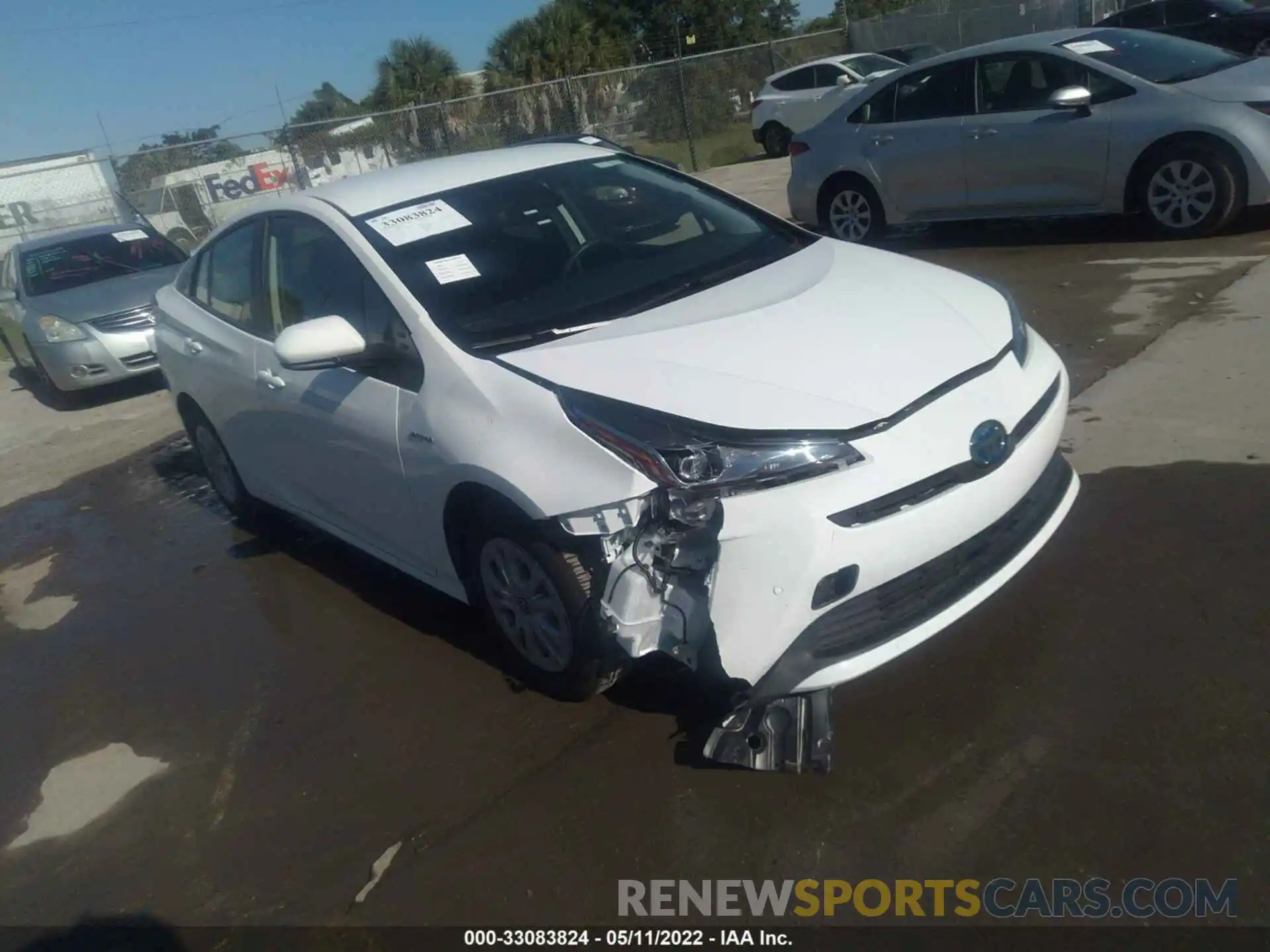 1 Photograph of a damaged car JTDKAMFU7N3161071 TOYOTA PRIUS 2022