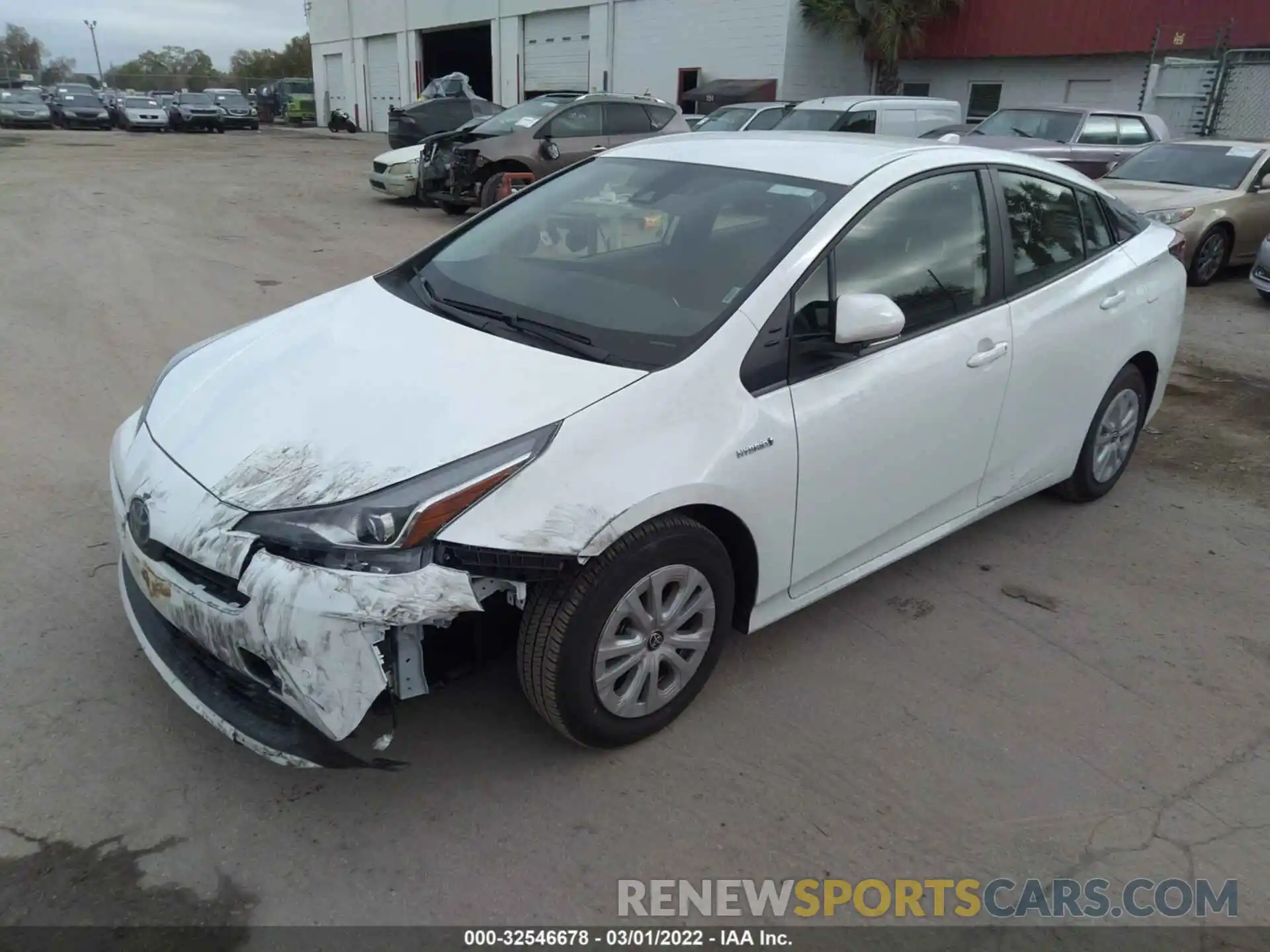 2 Photograph of a damaged car JTDKAMFU7N3161166 TOYOTA PRIUS 2022